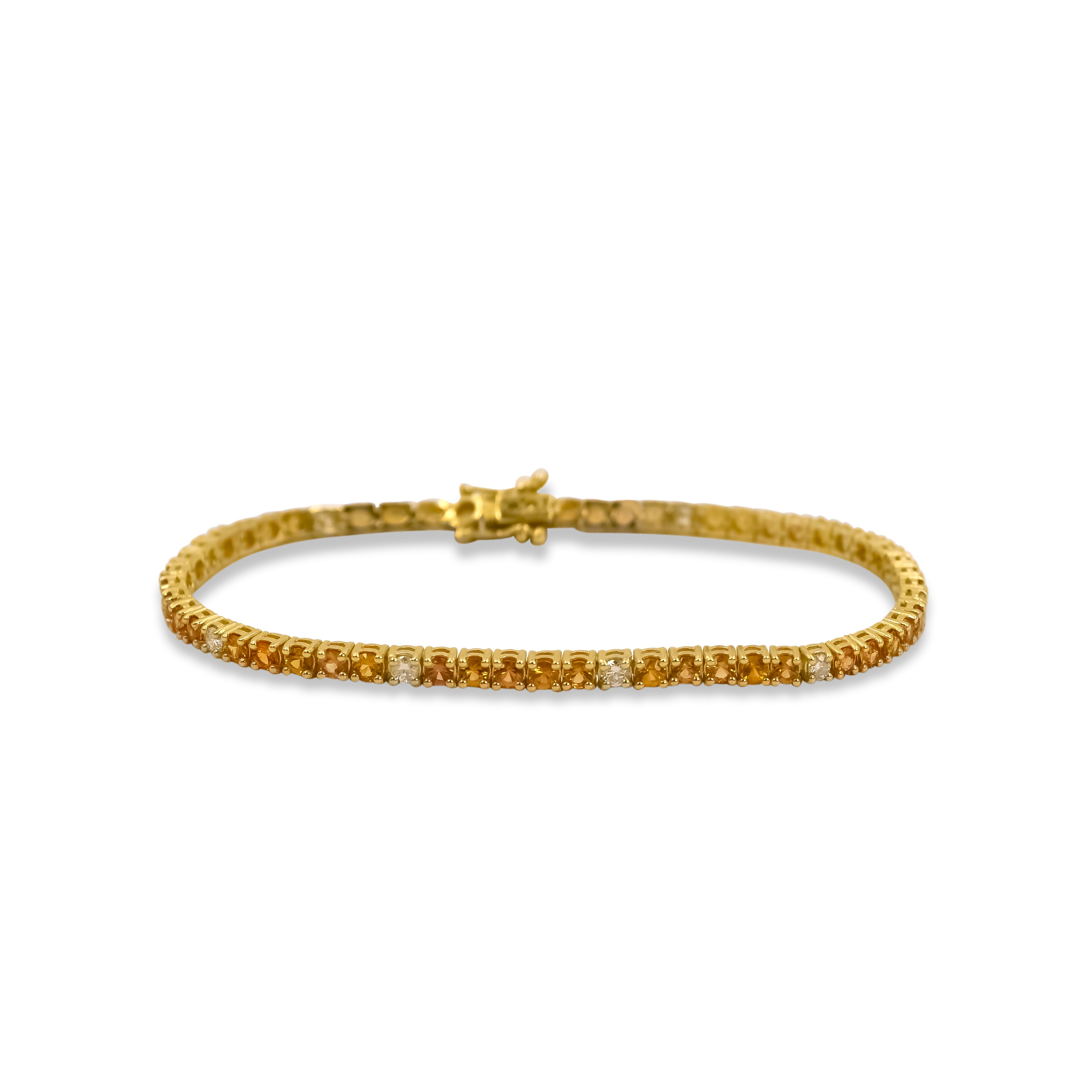 Golden Harmony Tennis Bracelet