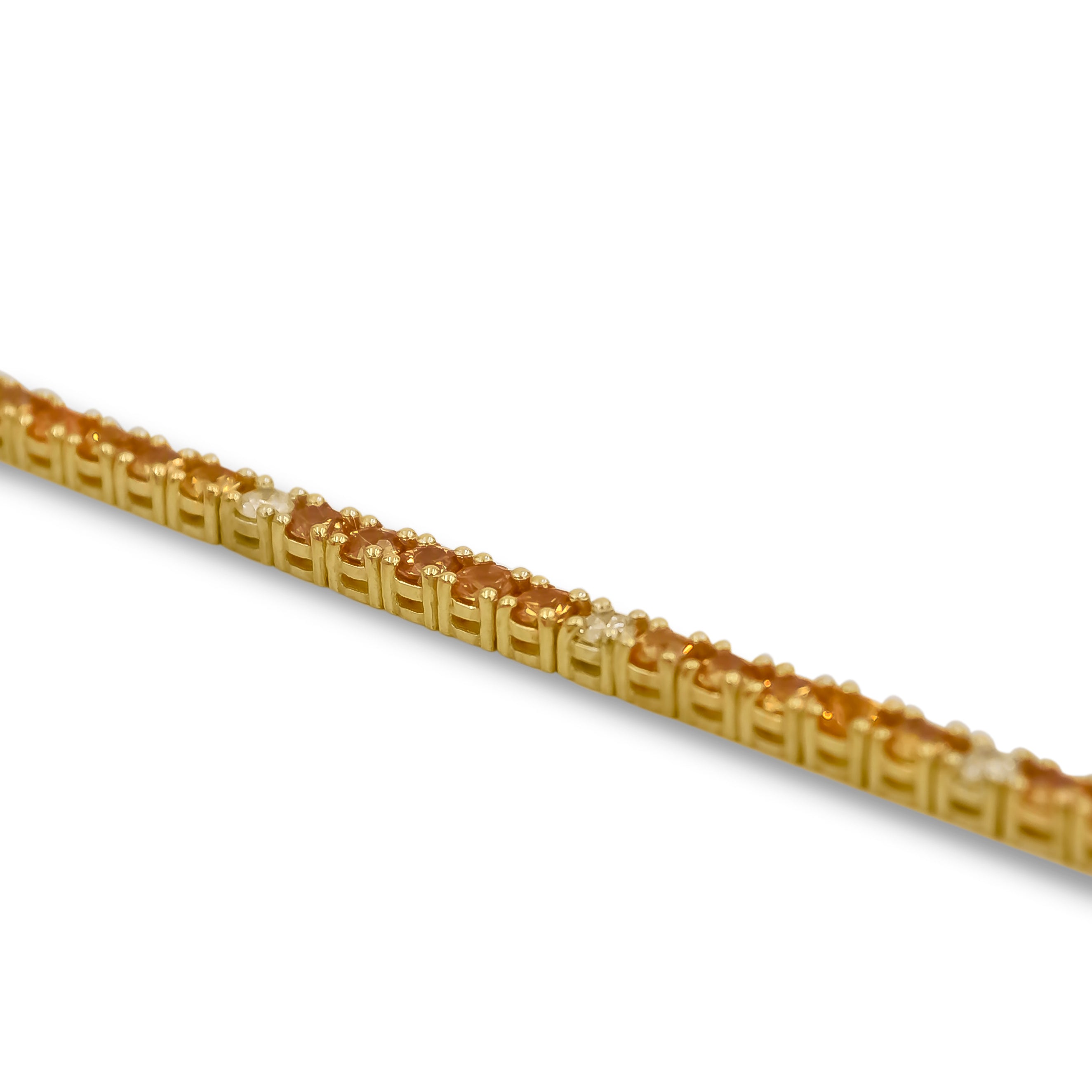 Golden Harmony Tennis Bracelet