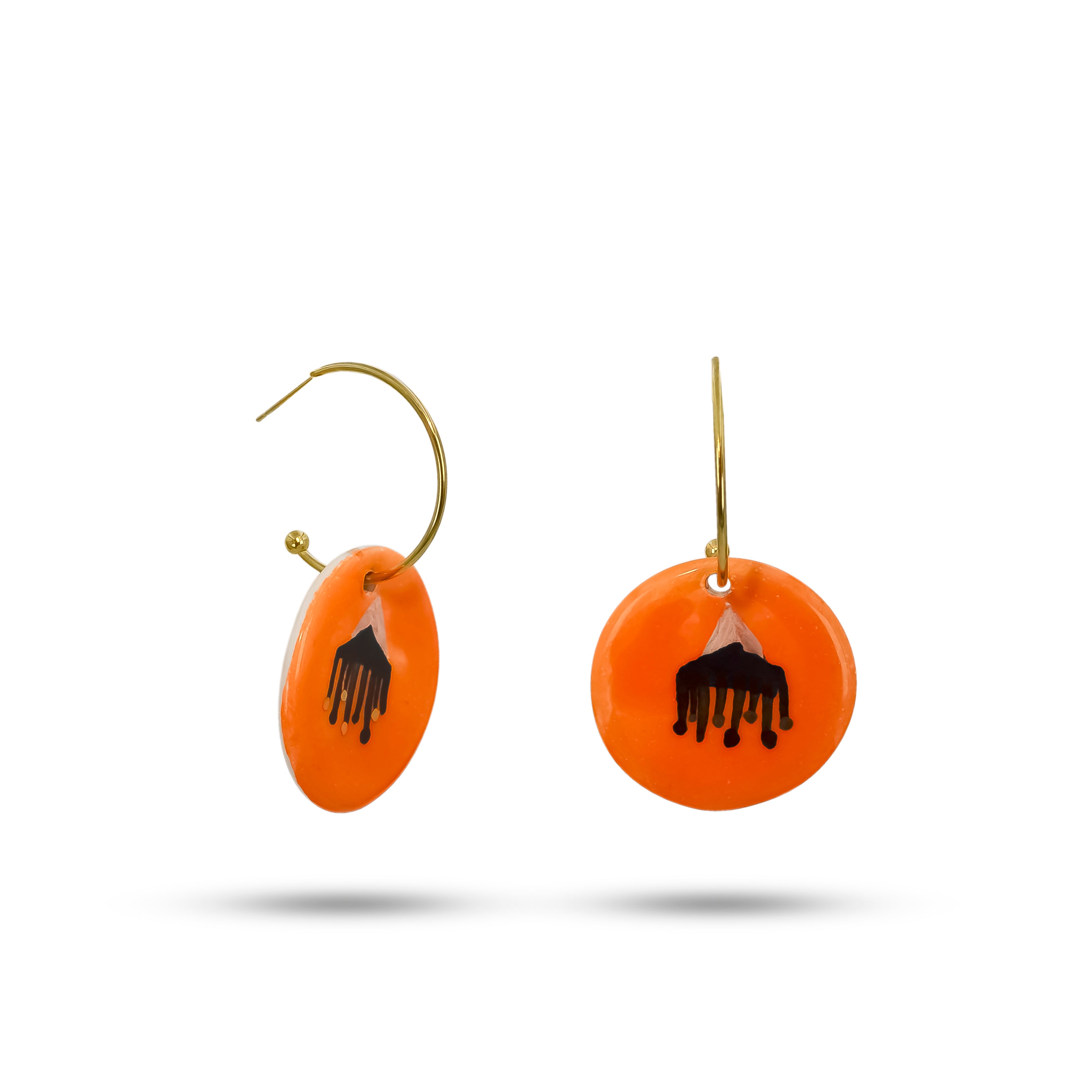 Marrakech Magic Ceramic Hook Earrings