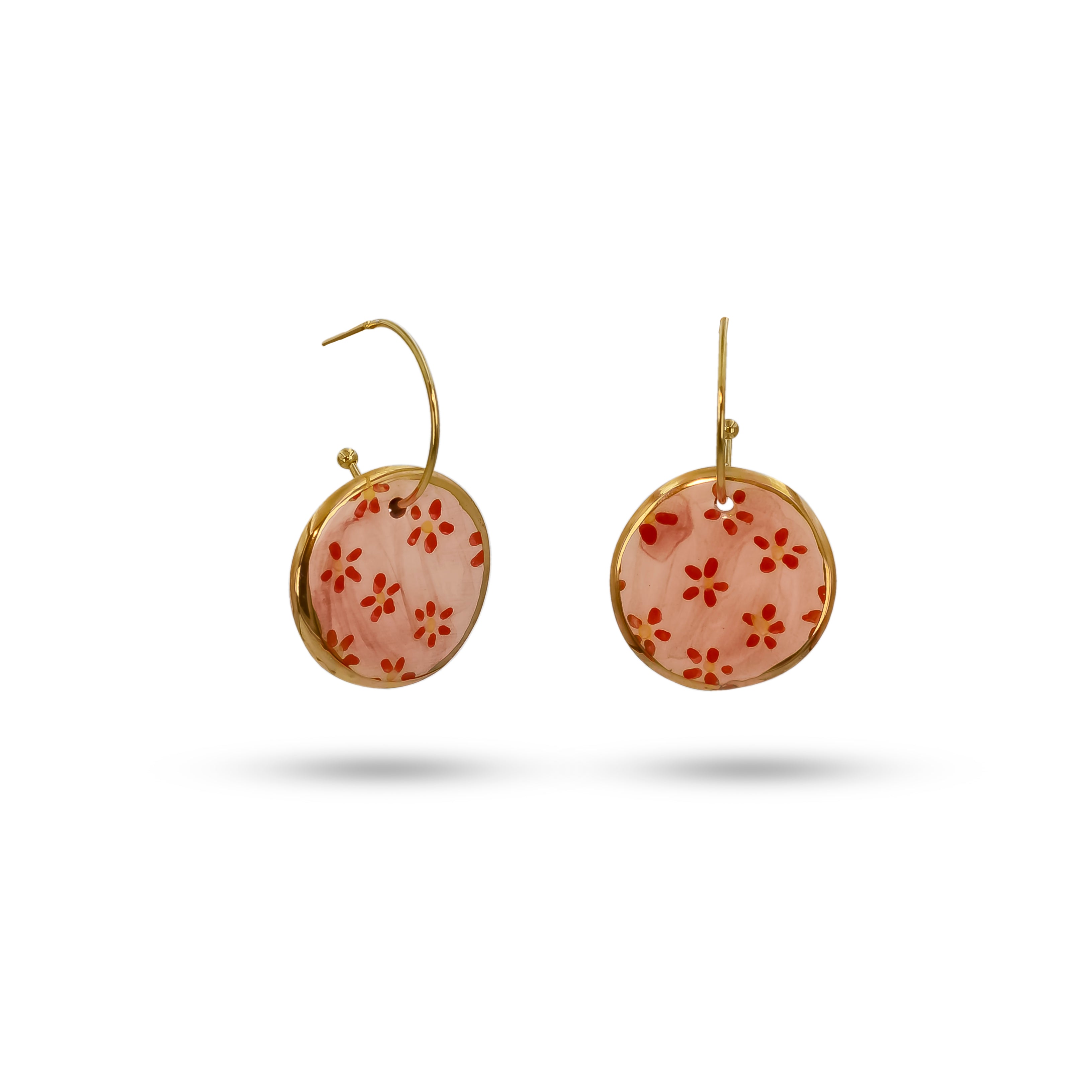 Tokyo Blossoms Ceramic Hook Earrings