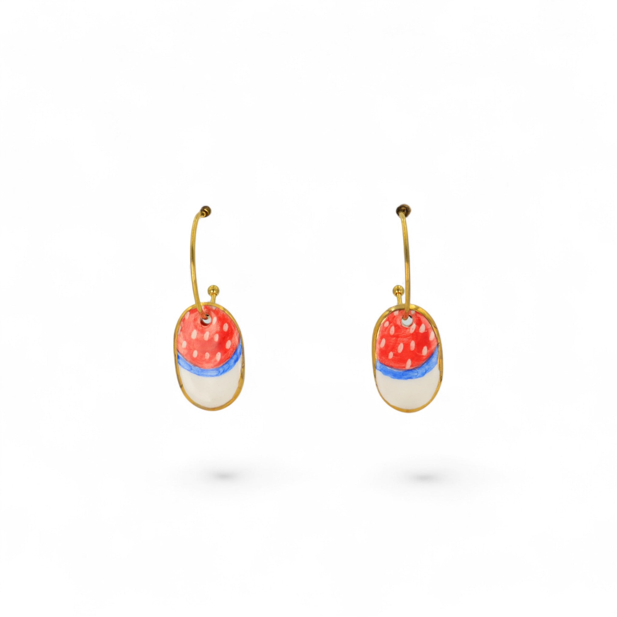 Napoli Pop Ceramic Hook Earrings
