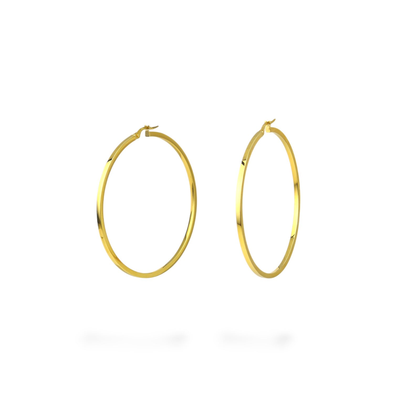 Golden Glow Hoop Earrings