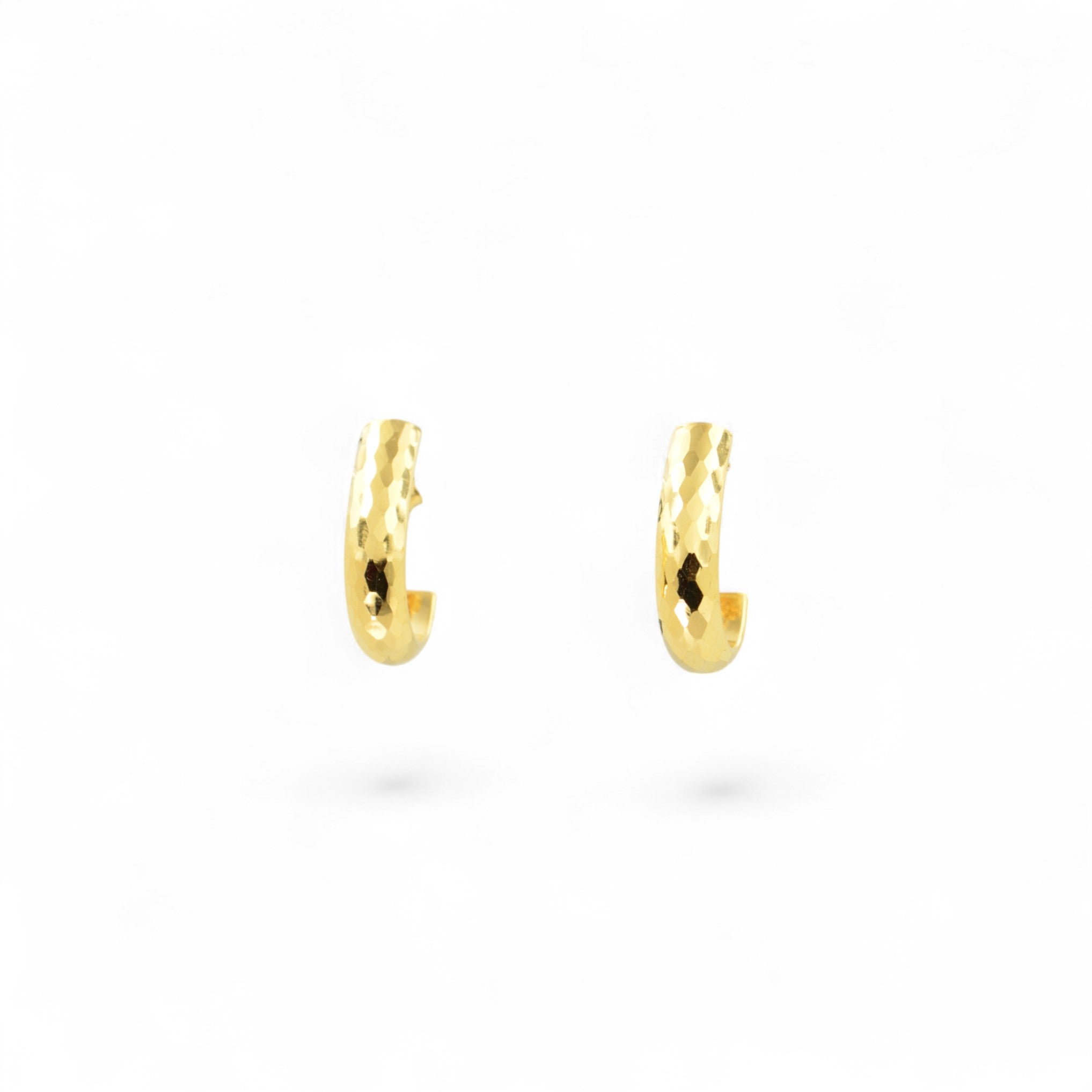 Hammered Hoop Earrings