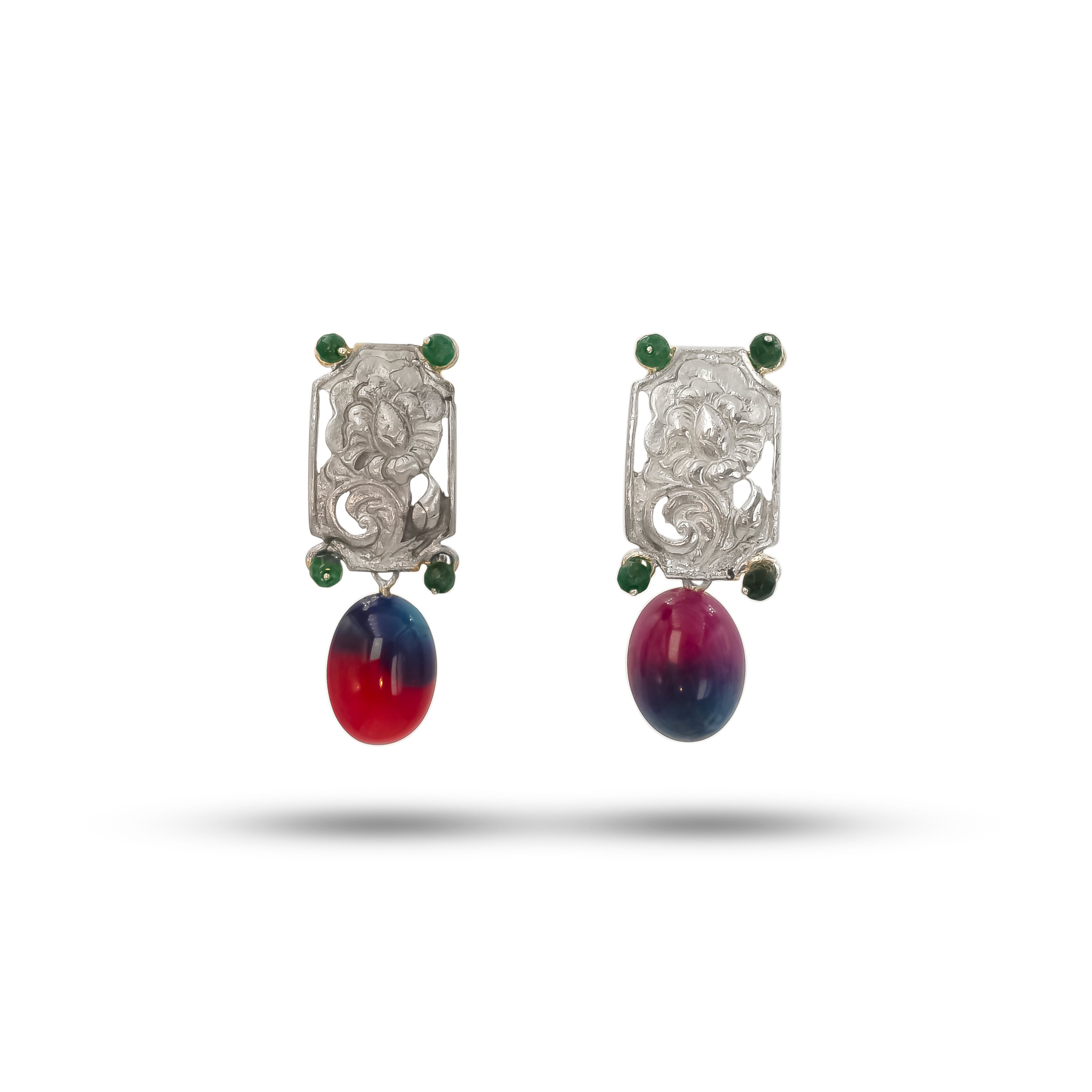 Verdant Flame Earrings