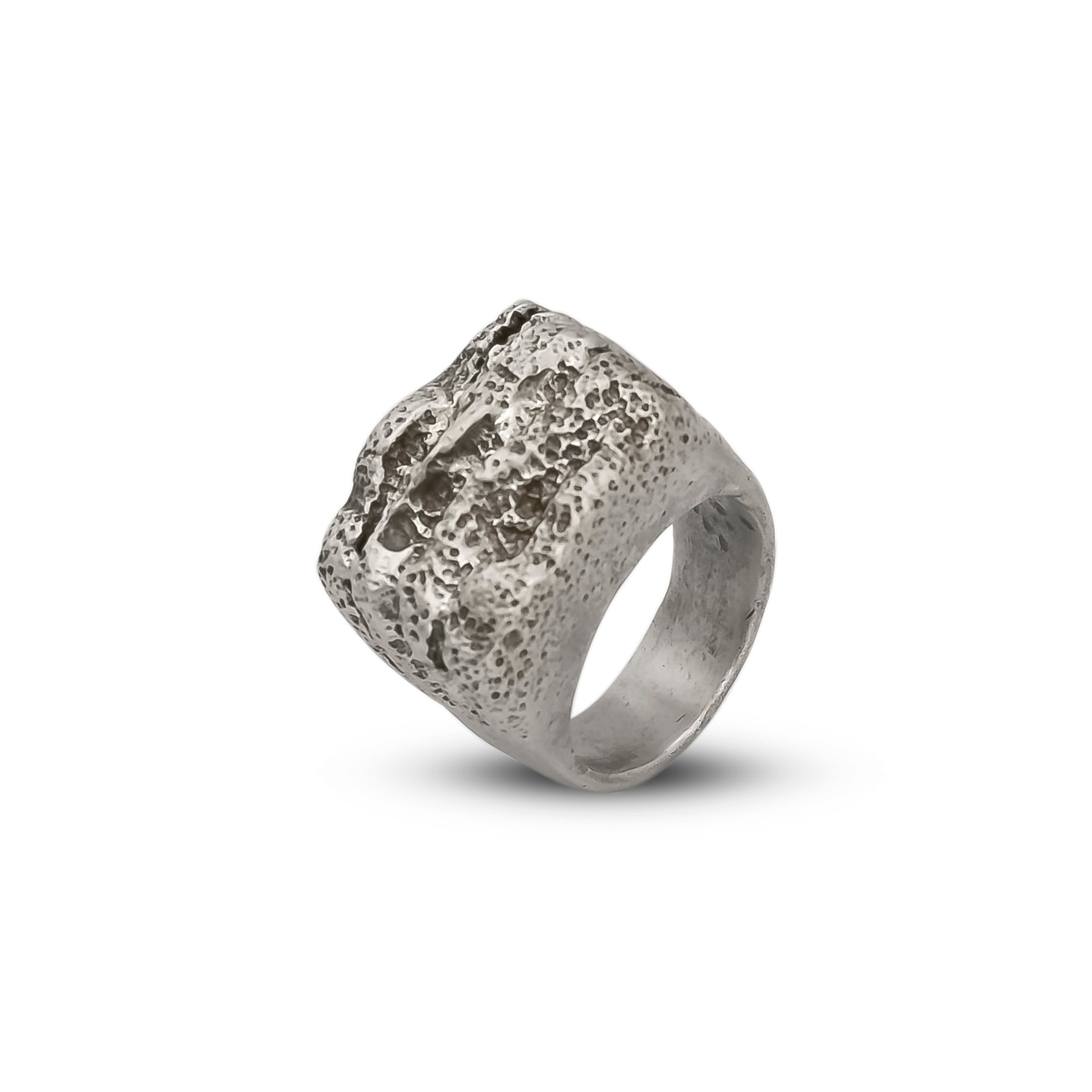 Terra Textured Silver Ring