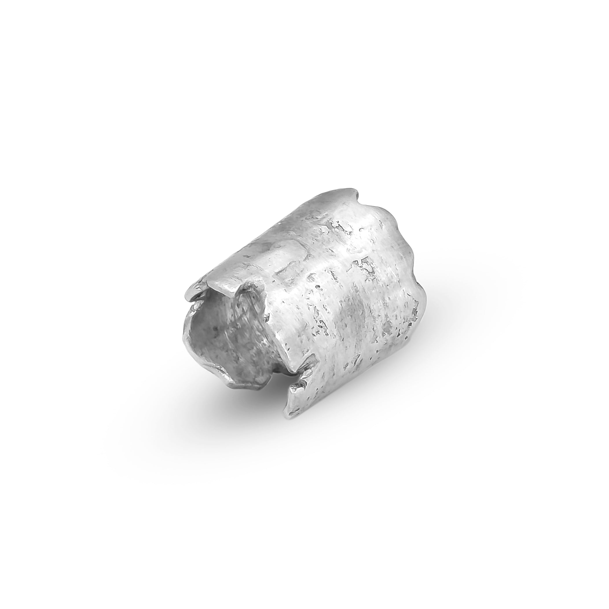 Raw Edge Silver Ring