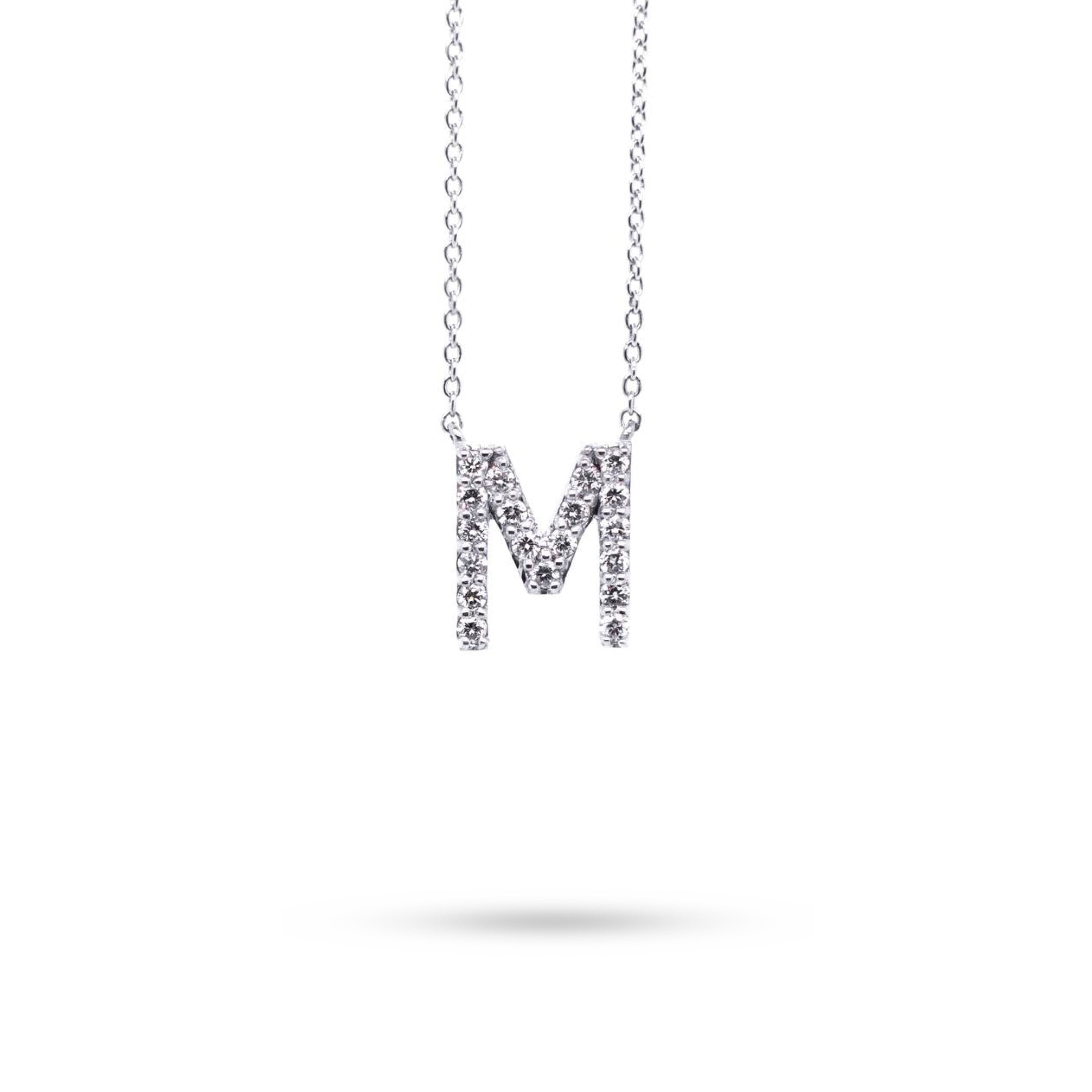 Diamond Pavé Initial Necklace