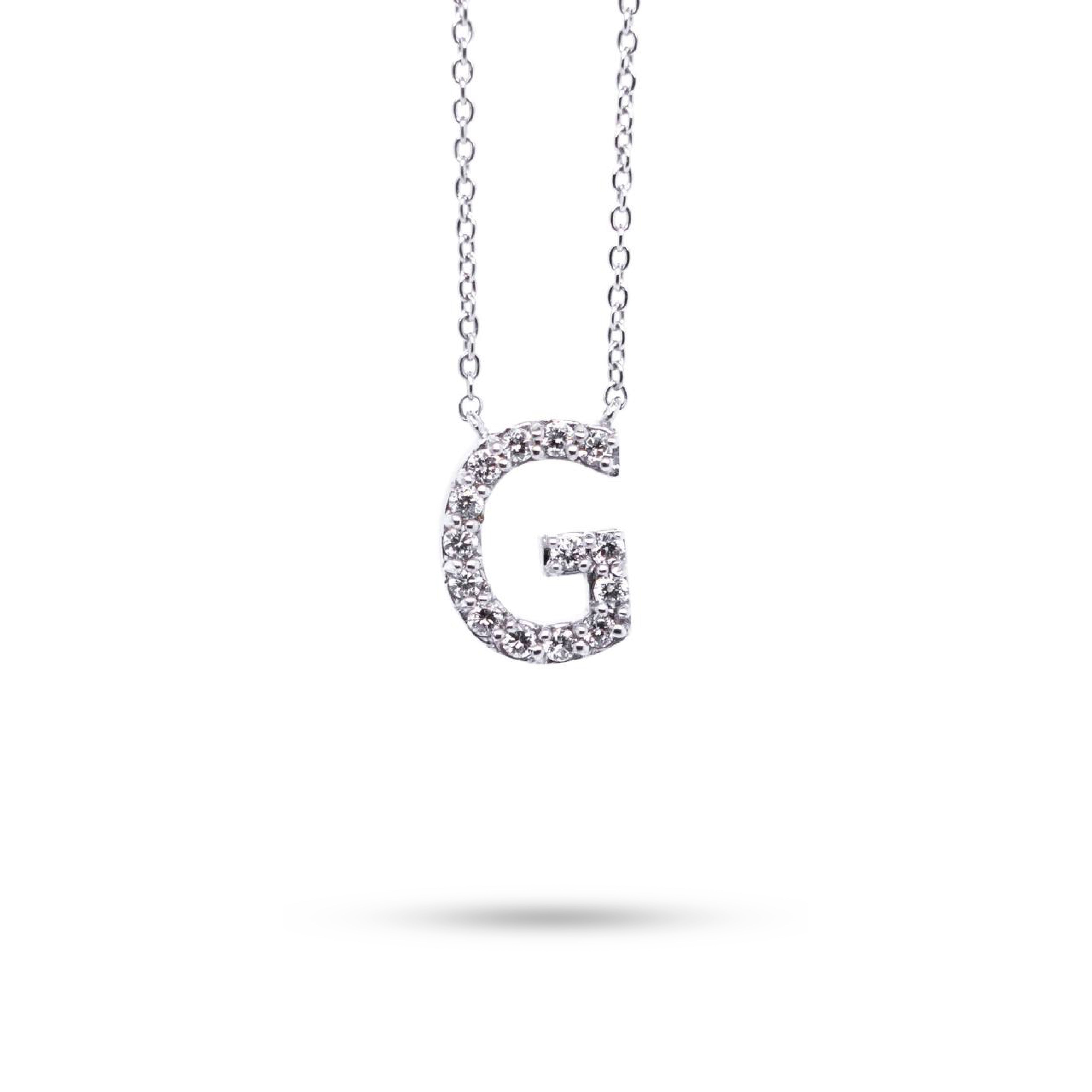 Diamond Pavé Initial Necklace