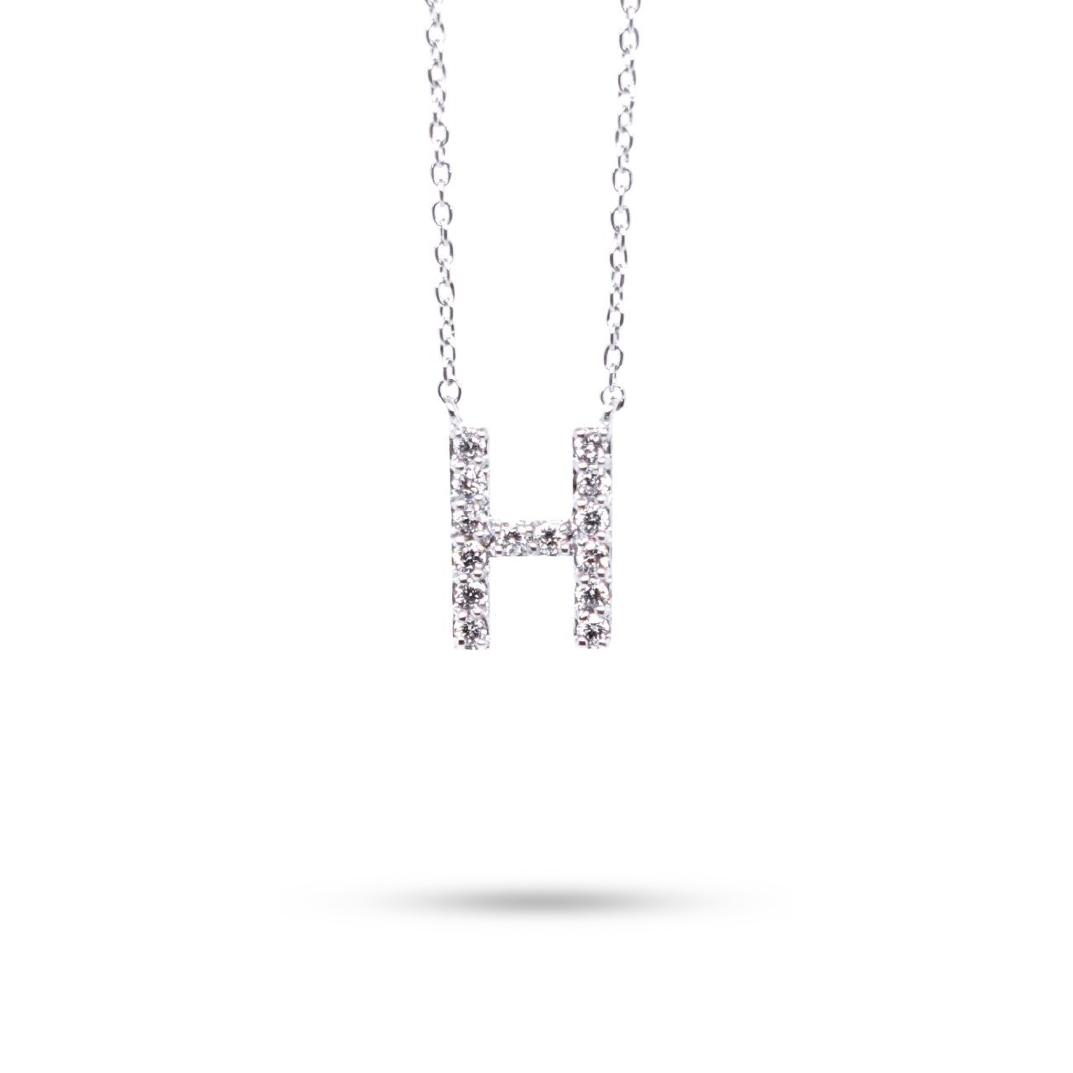 Diamond Pavé Initial Necklace