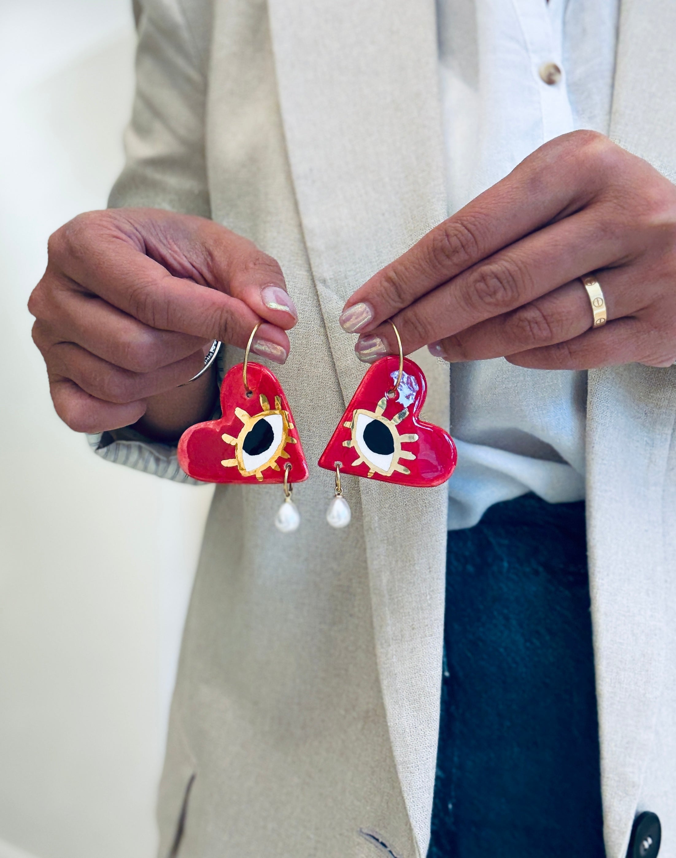 Mexico City Glance Ceramic Earrings