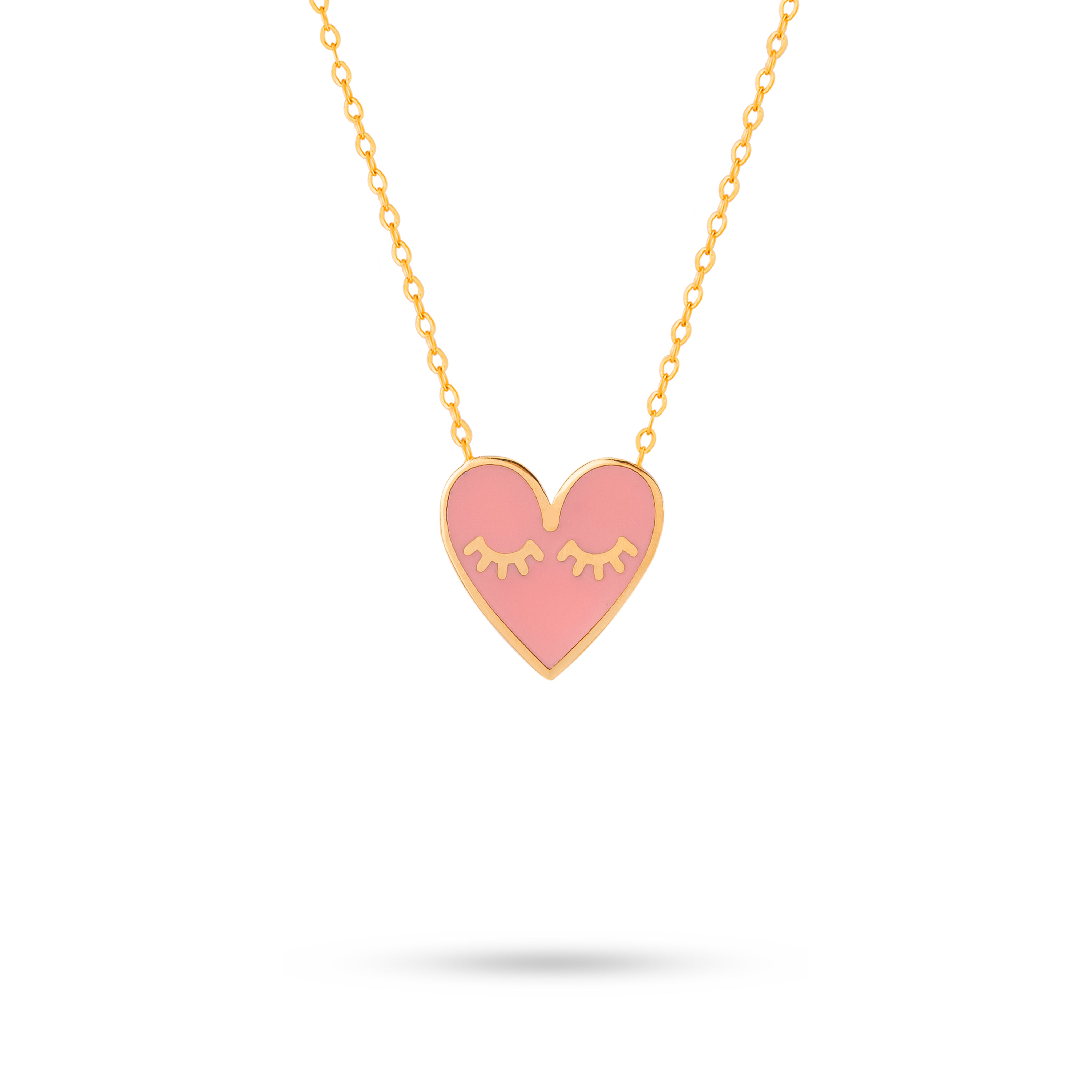 Enamel Heart On Chain