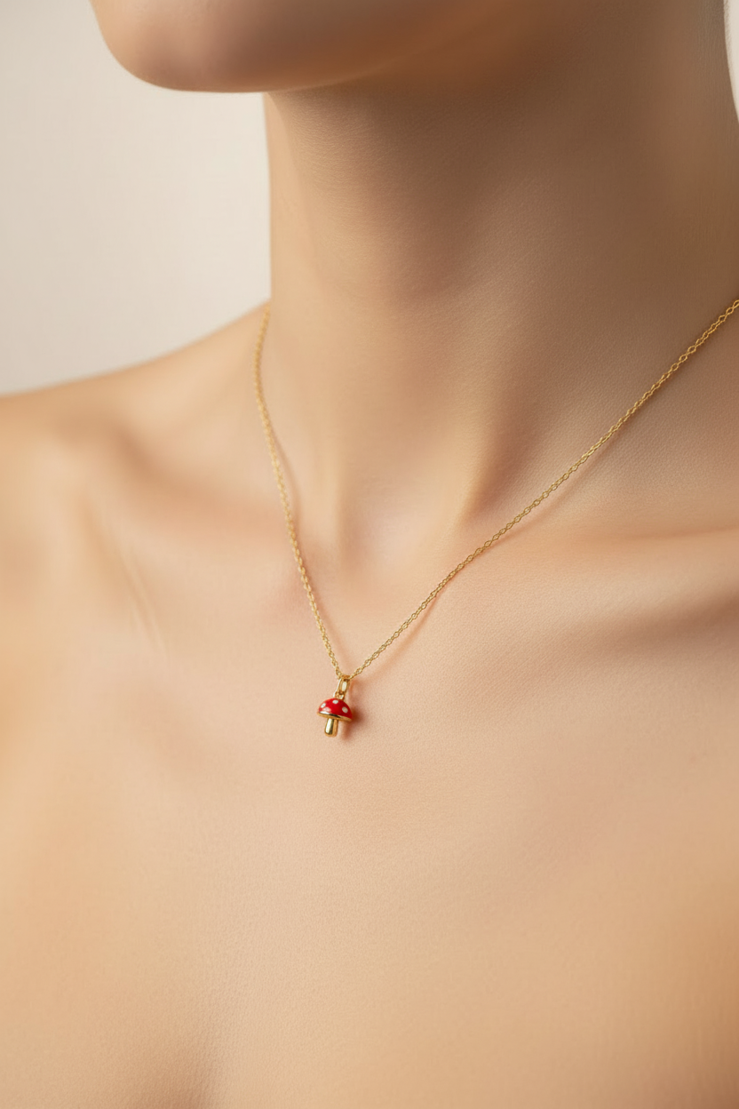 Enchanted Mushroom Necklace