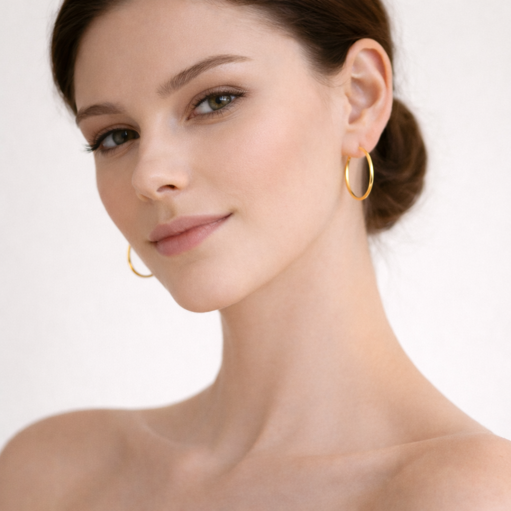 Essential Polished Gold Hoops