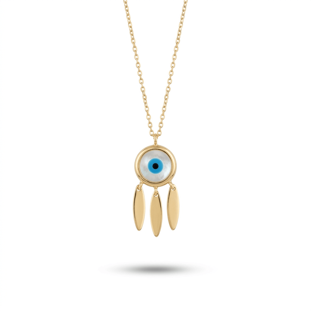 Evil Eye Gold Necklace - Necklace - Kia Concept Store