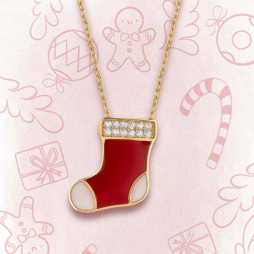 Festive Stocking Necklace
