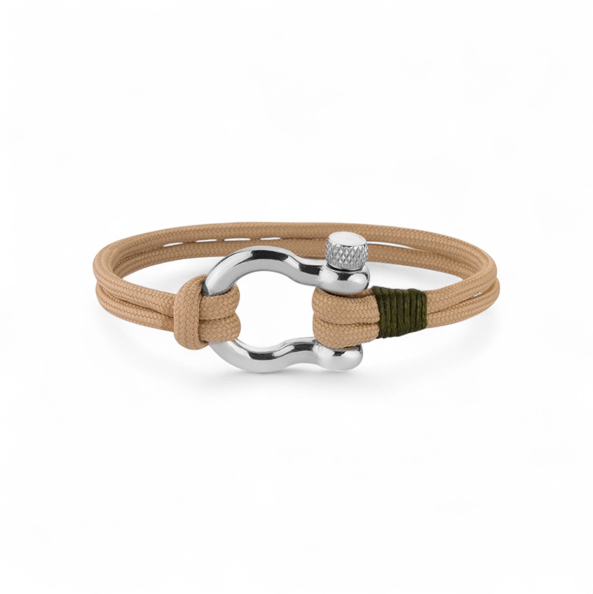 Beige Flip Lock Bracelets