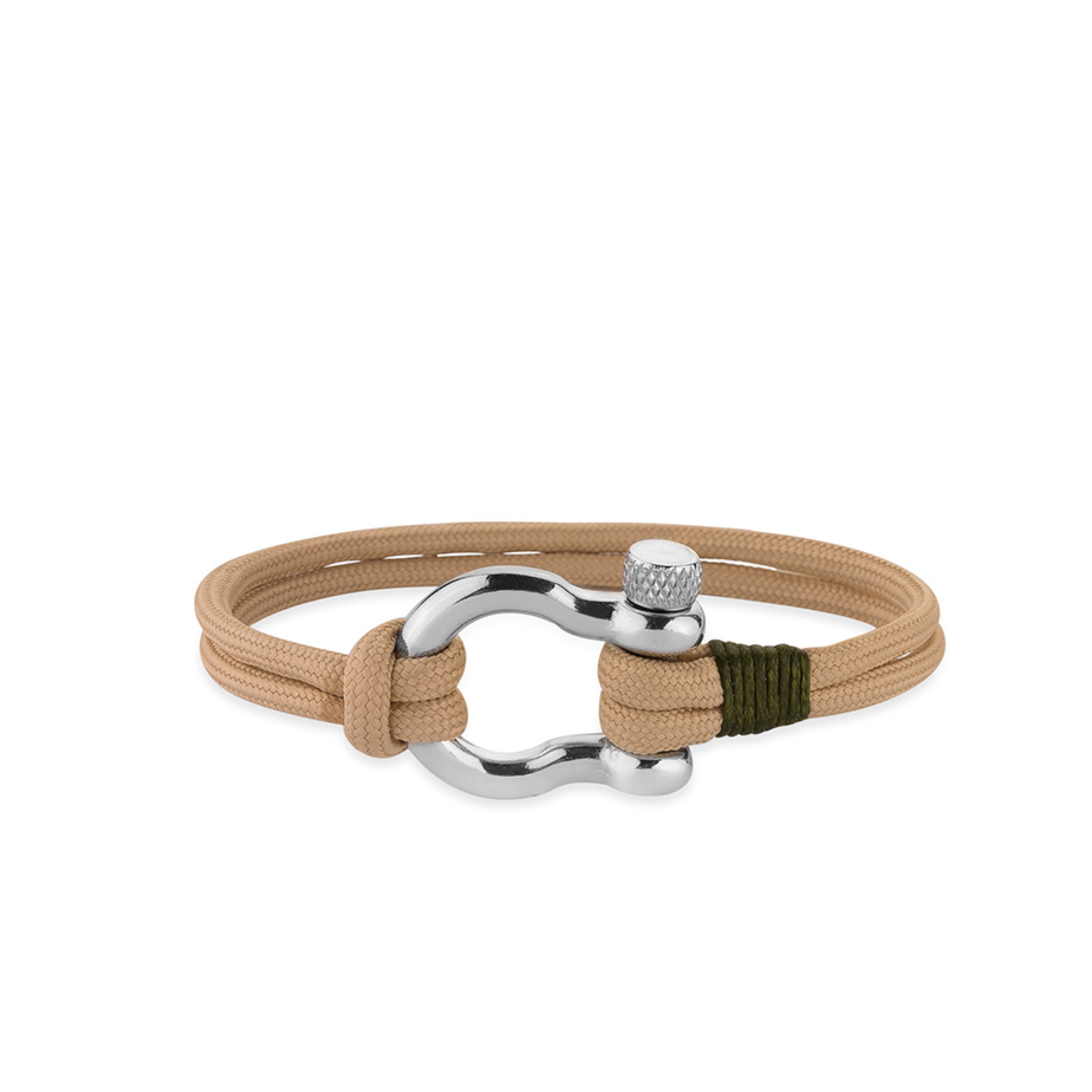 Beige Flip Lock Bracelets