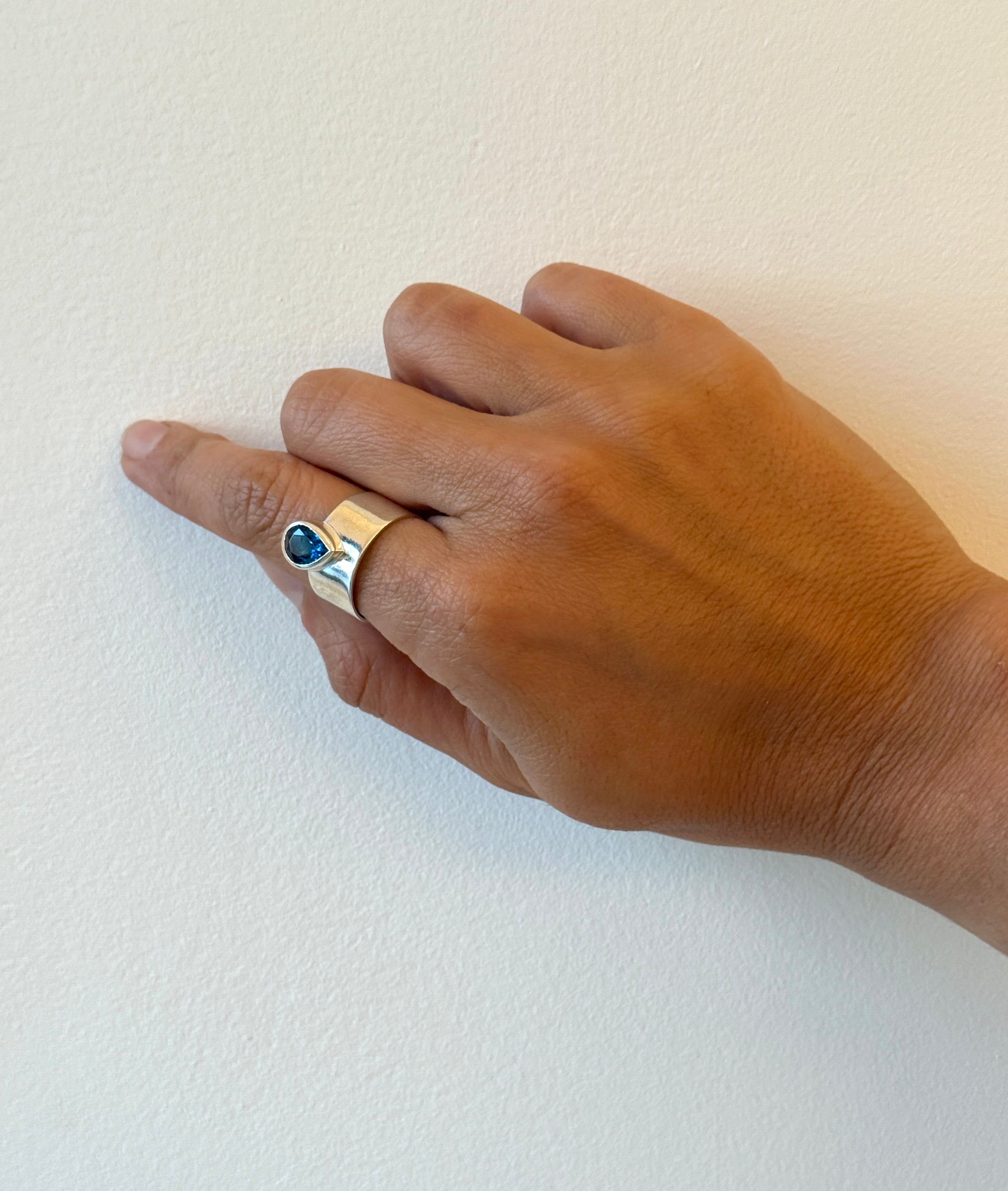 Blue Drop Ring