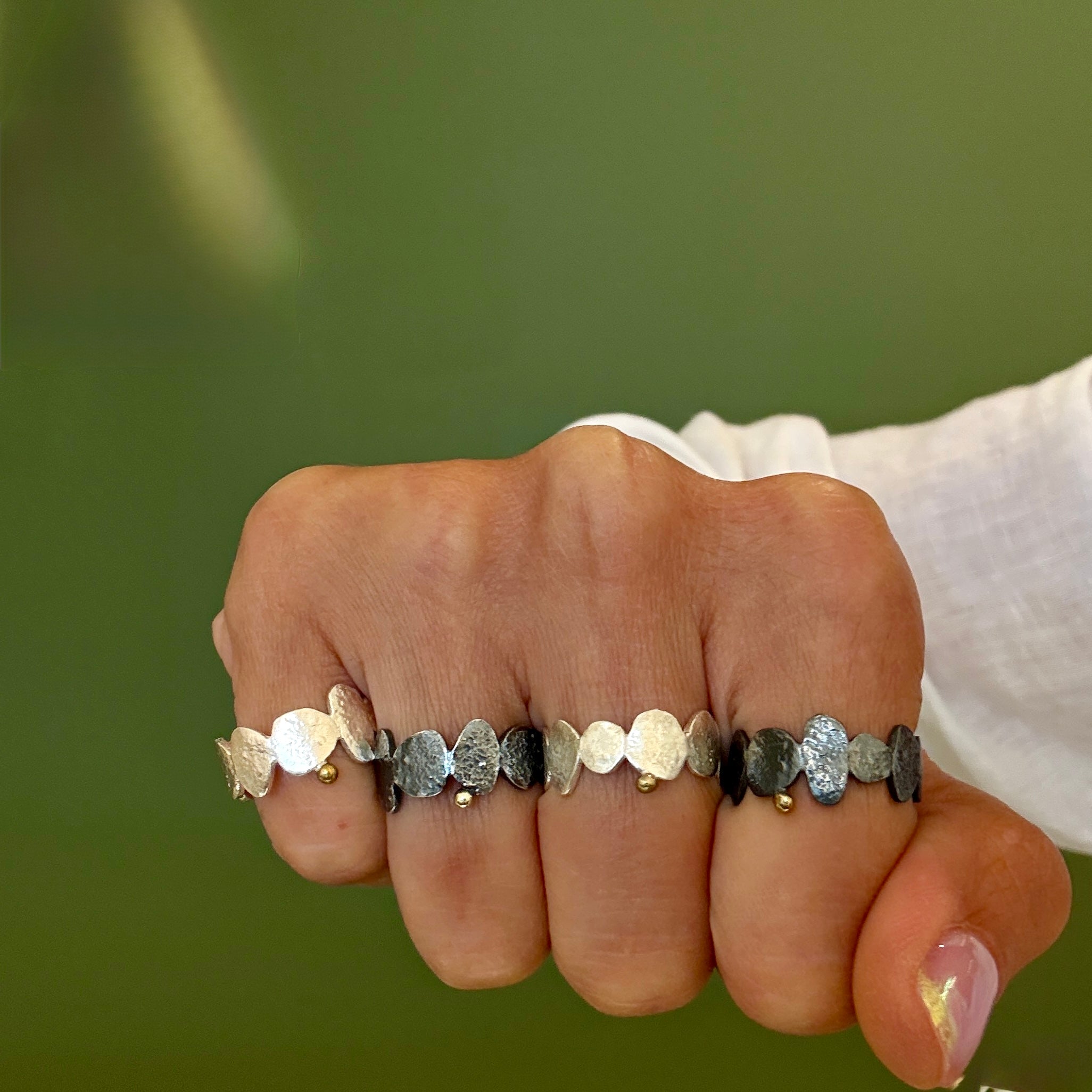 Rustic Modern Sterling Silver Ring