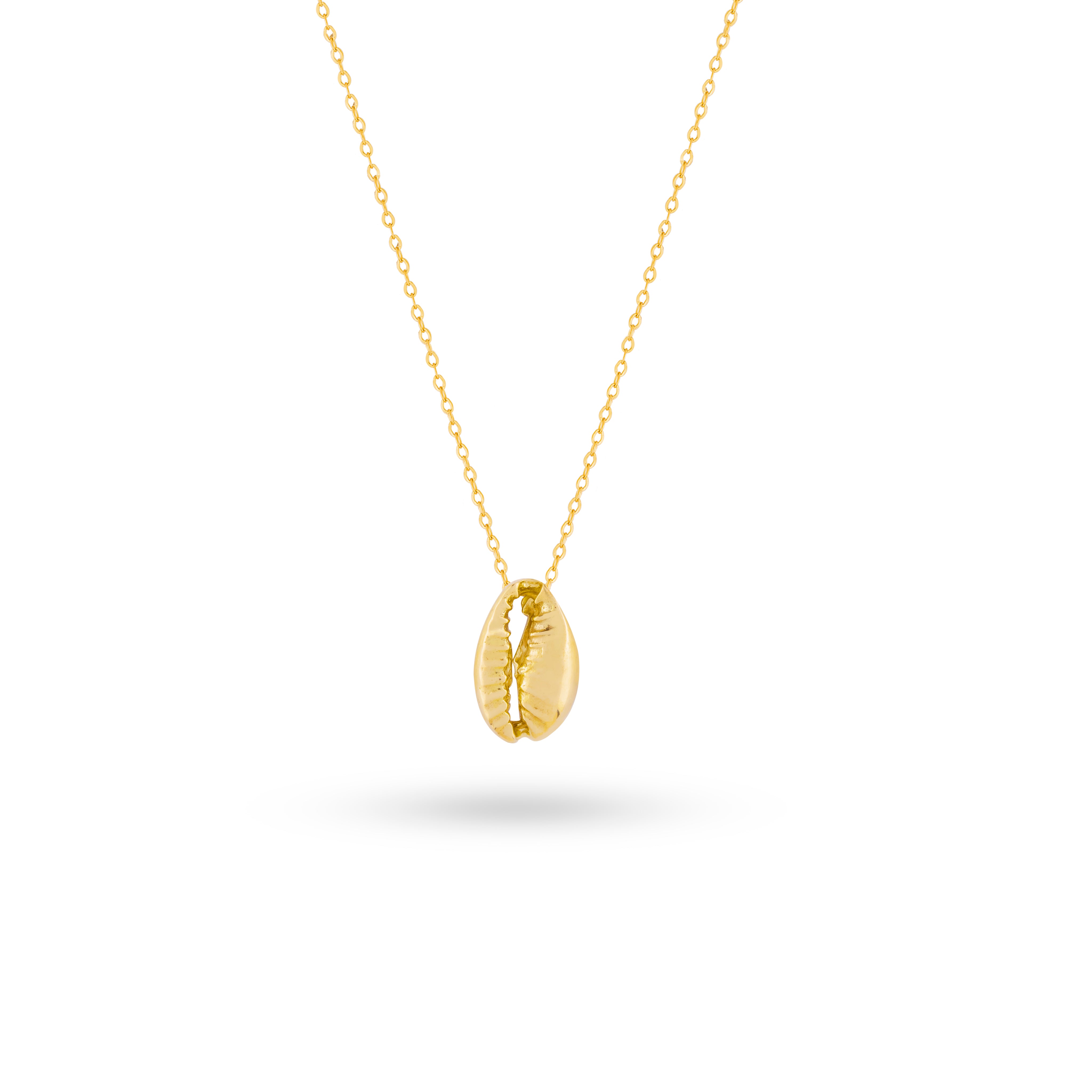 Golden Cowrie Shell Necklace