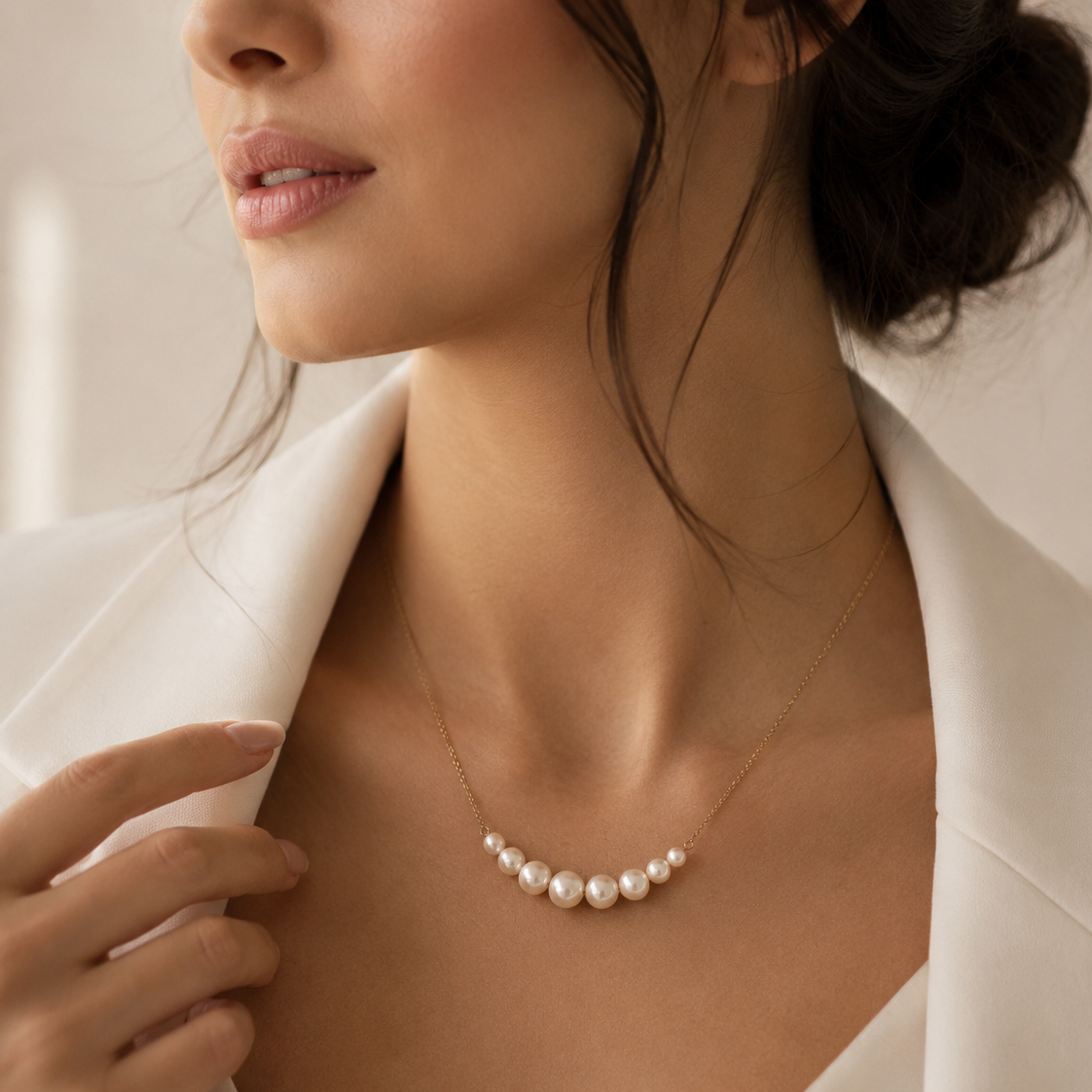 Gradual Pearl Necklace