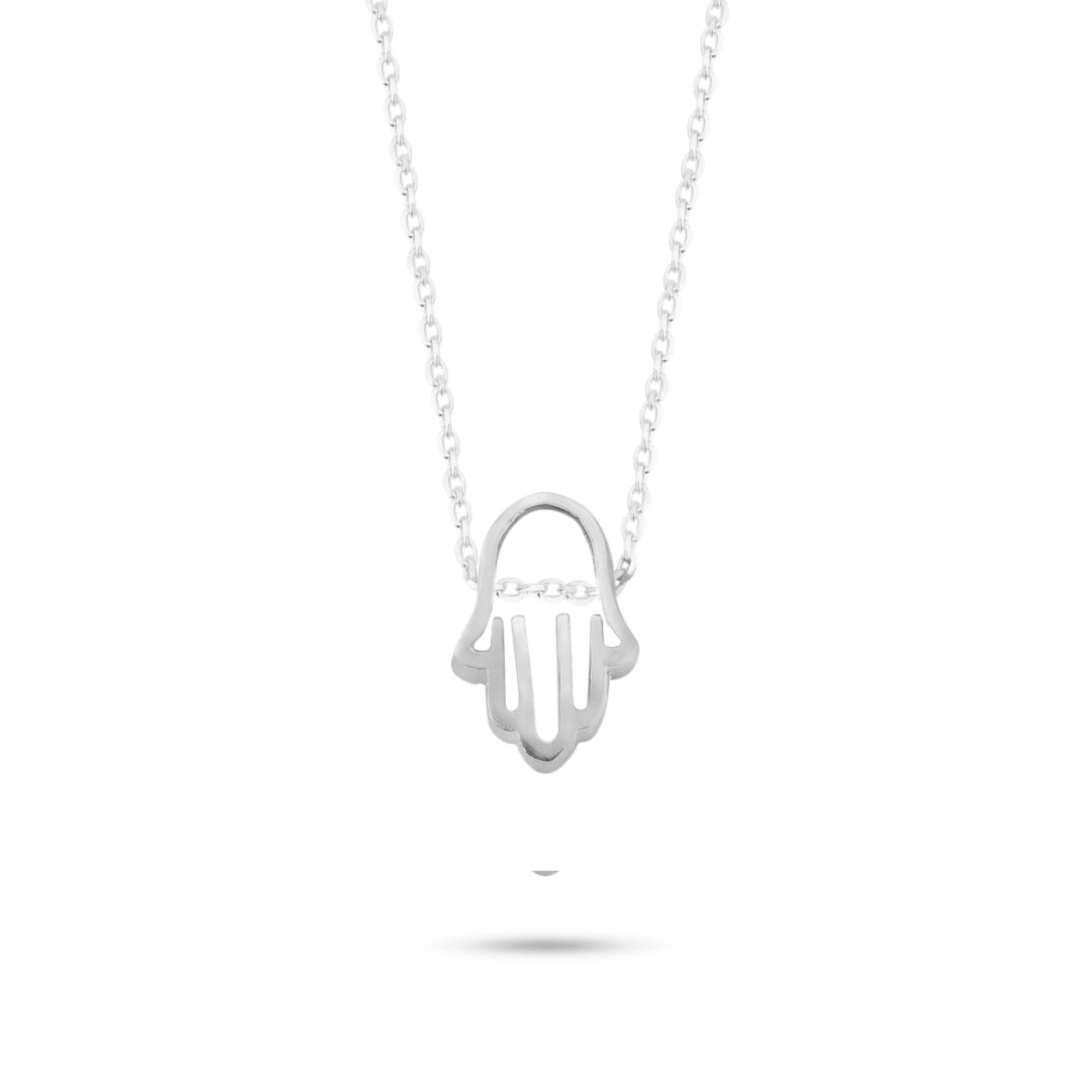 Hamsa Hollow Necklace