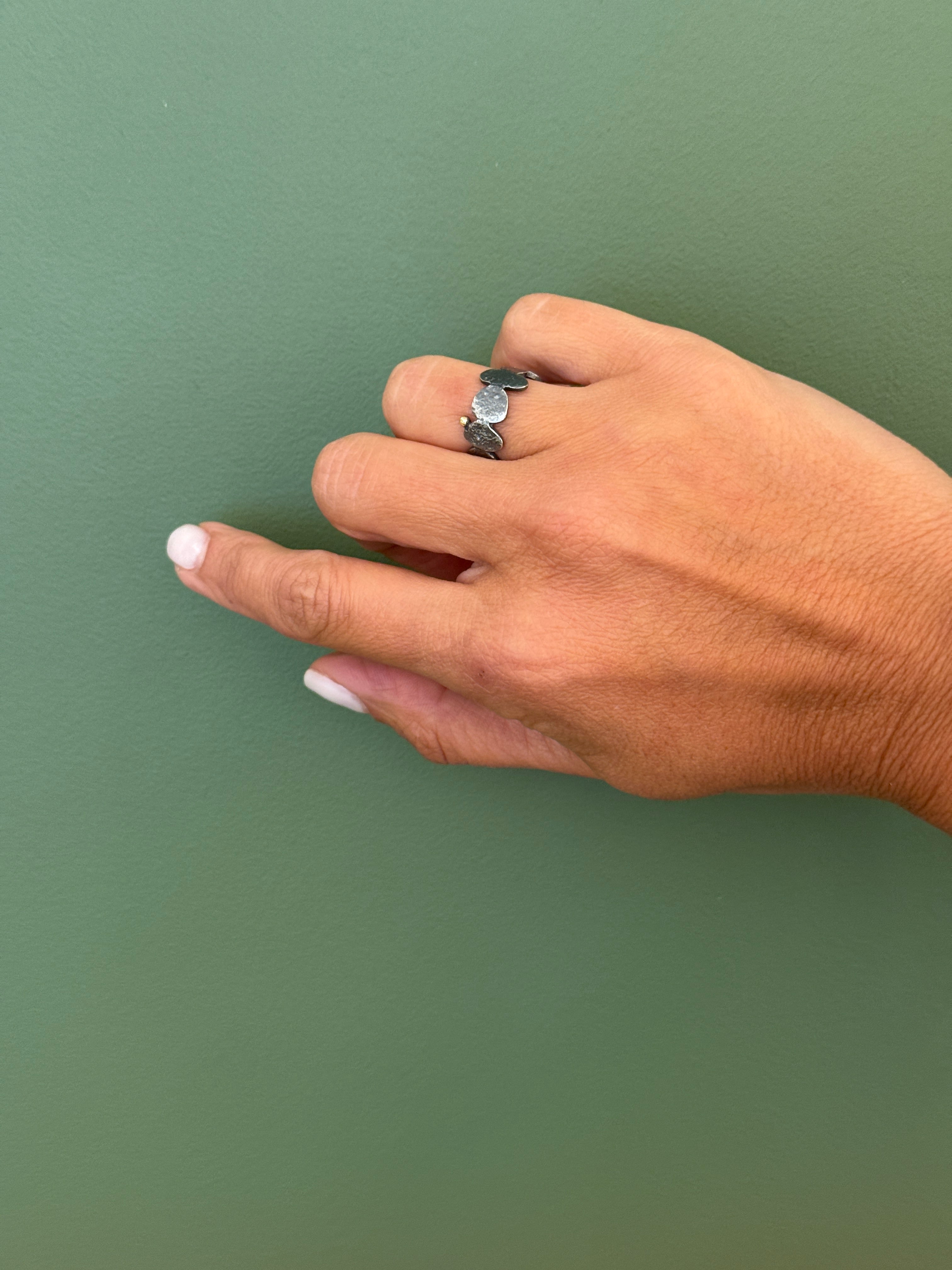 Rustic Modern Sterling Silver Ring