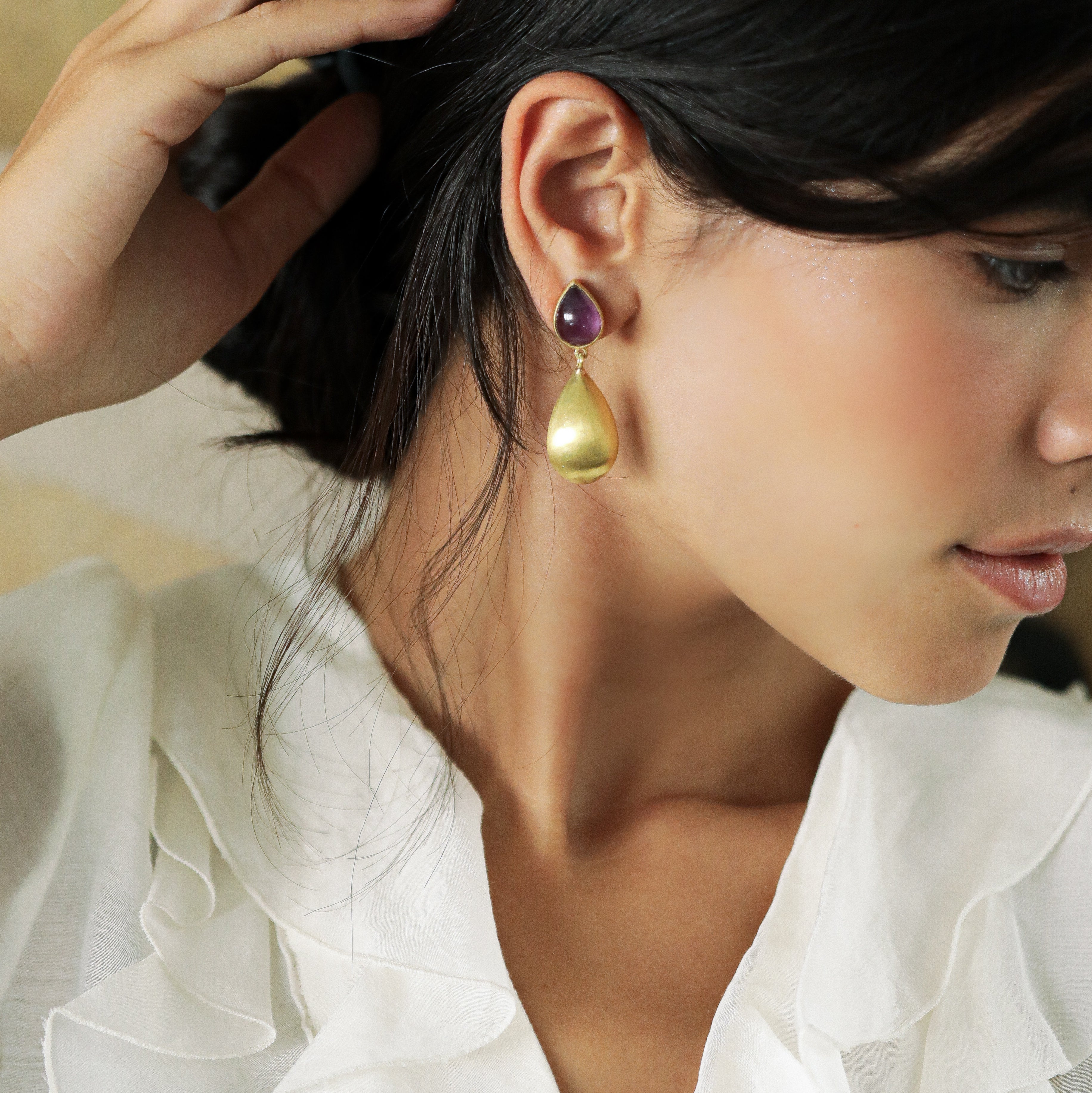 Amethyst Drop Earrings