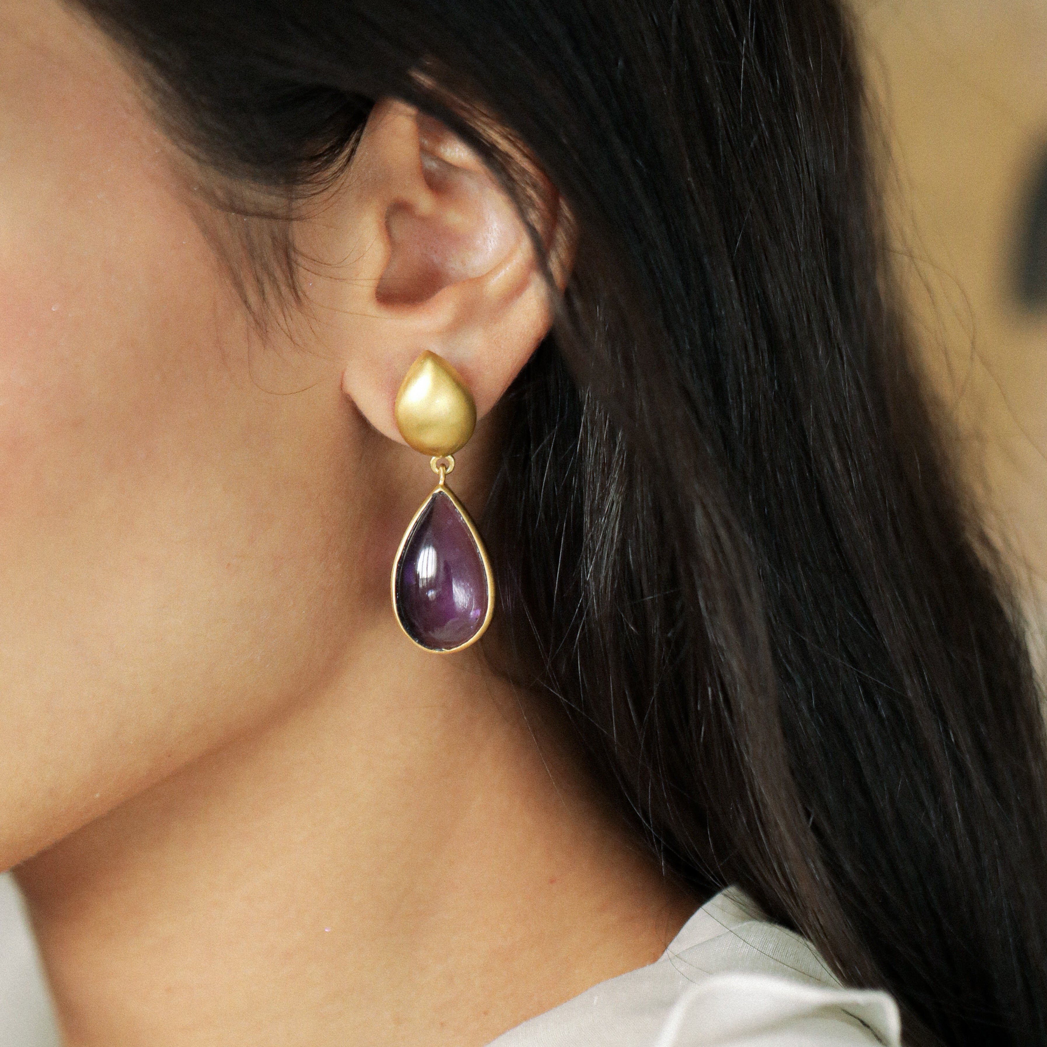Amethyst Drop Earrings