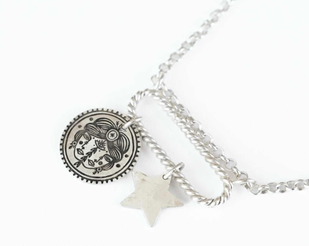 Persian Star Charm Necklace