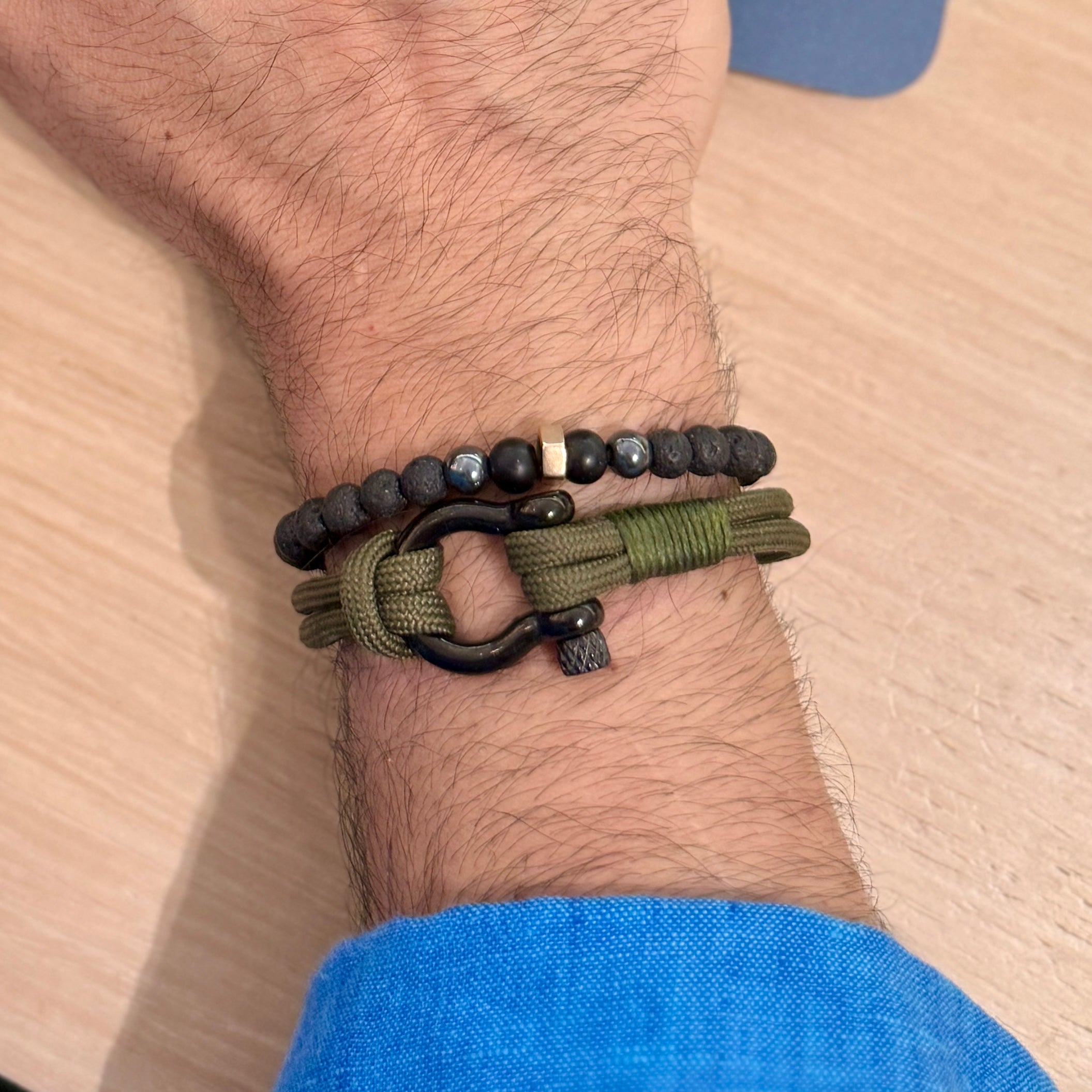 Green Flip-Lock Bracelet