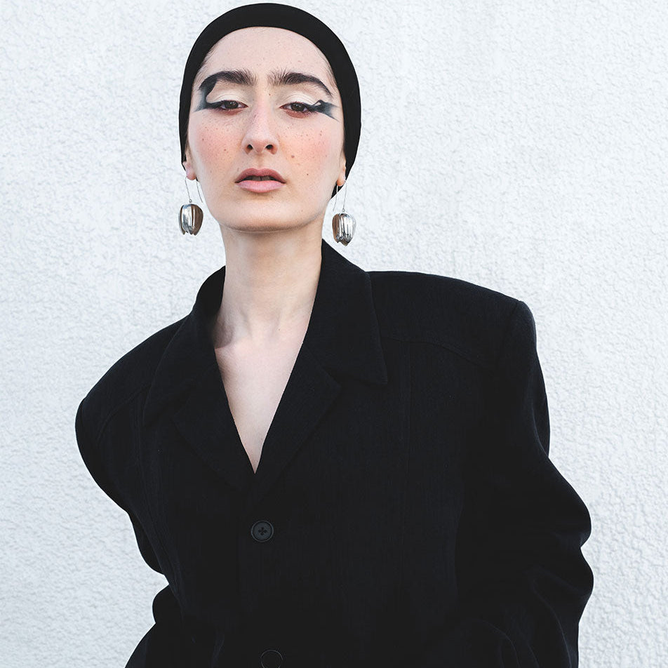 Silver Tulip Earrings - Earrings - Kia Concept Store