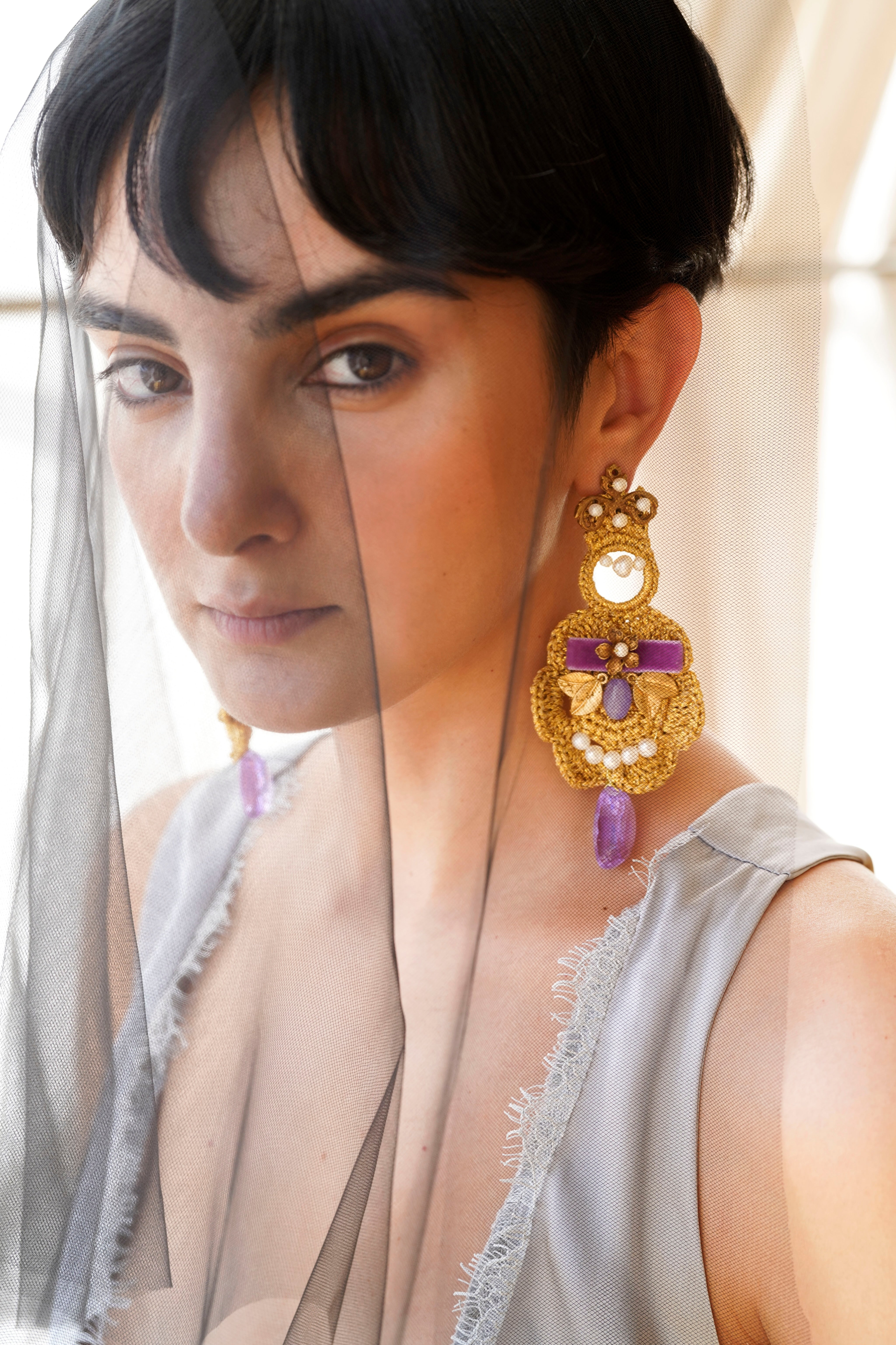 Taaj Royal Crochet Earrings