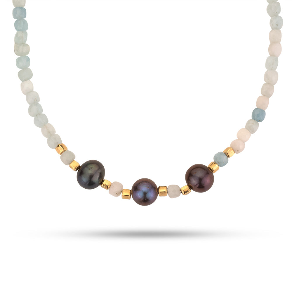 Blue Whisper Pearl Necklace