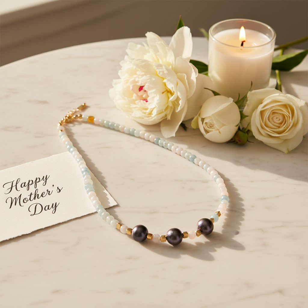Blue Whisper Pearl Necklace