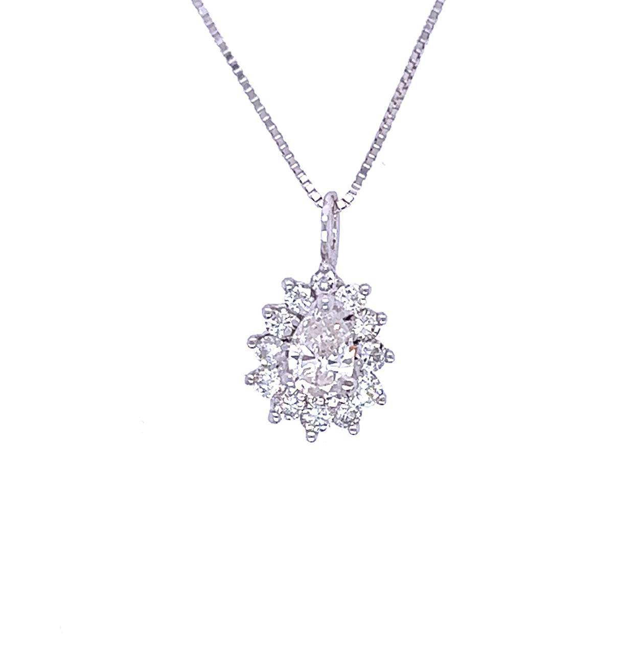 Pear Diamond Pendant