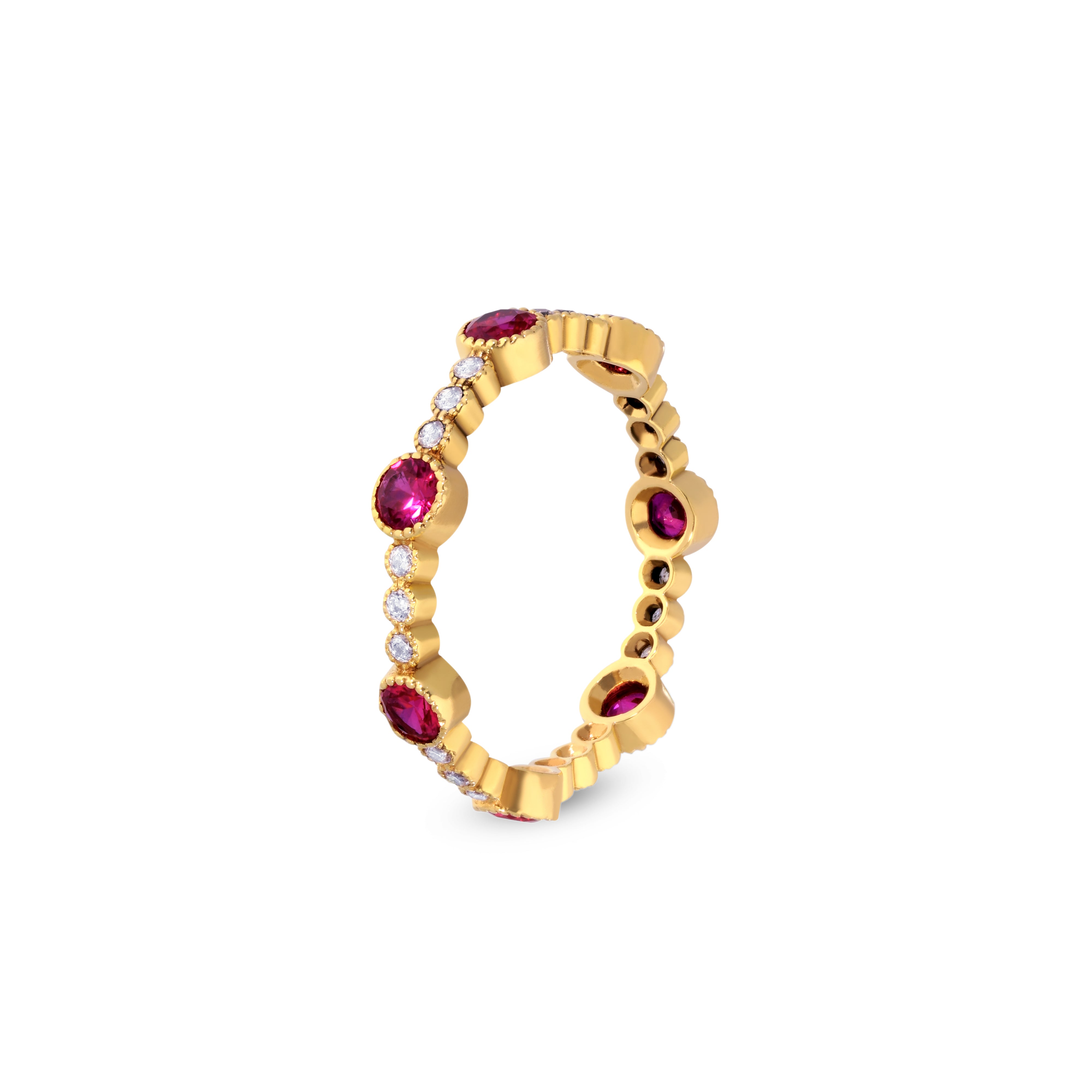 Cherry Radiance Eternity Band