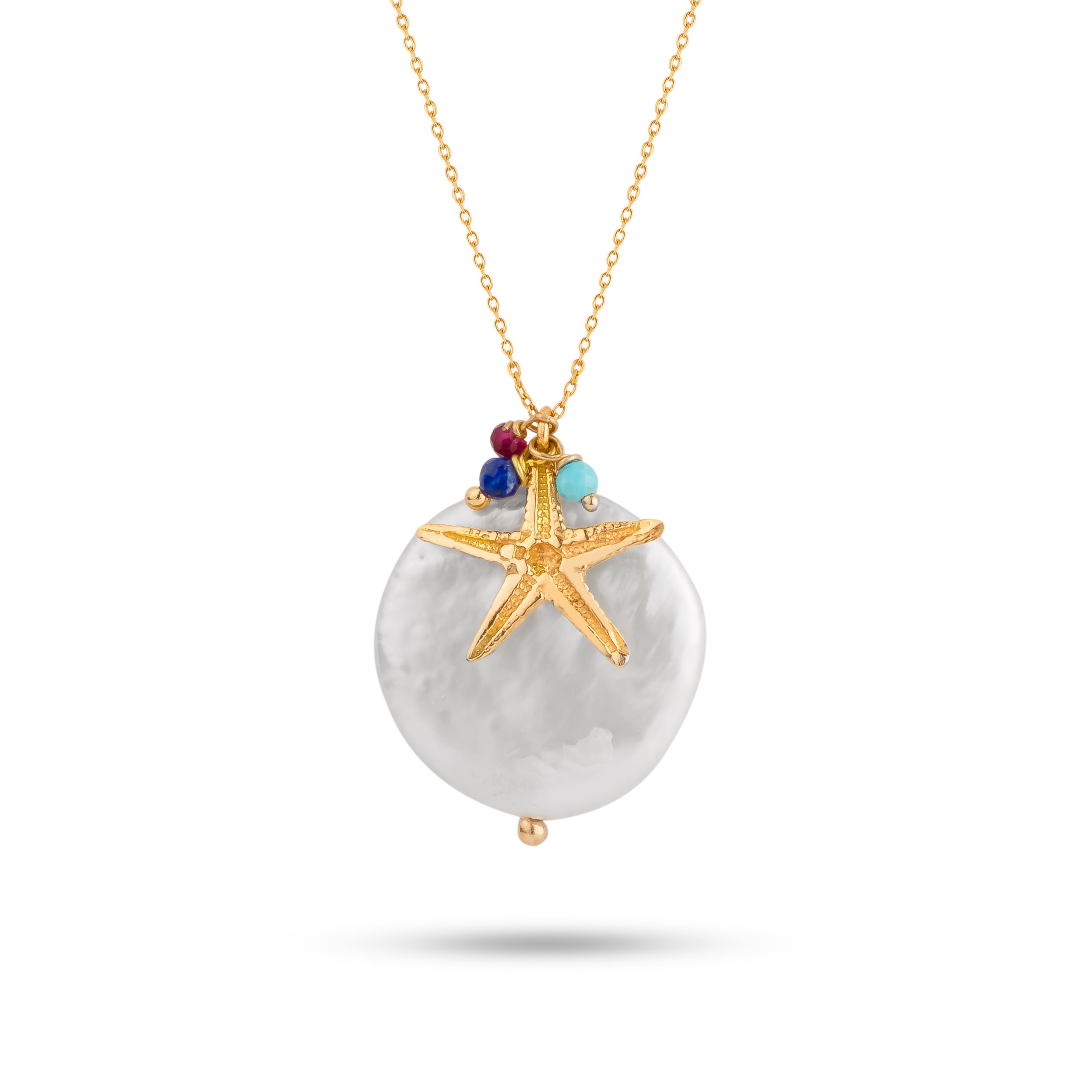 Starfish & Pearl Necklace - Necklace - Kia Concept Store