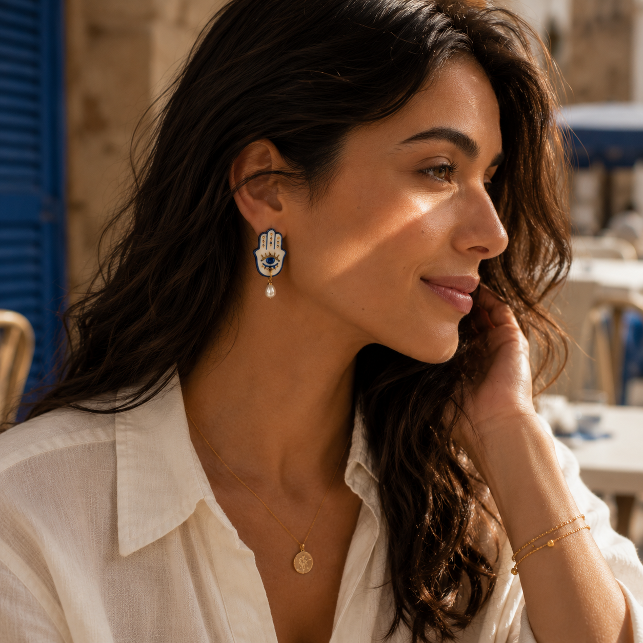 Marrakech Charm Ceramic Earrings