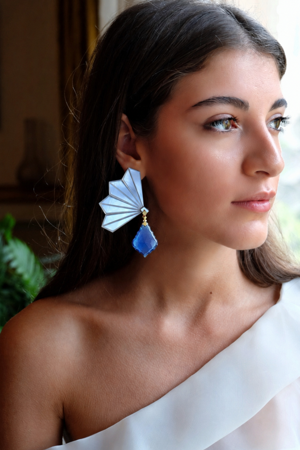 Mermaid Blue Earrings