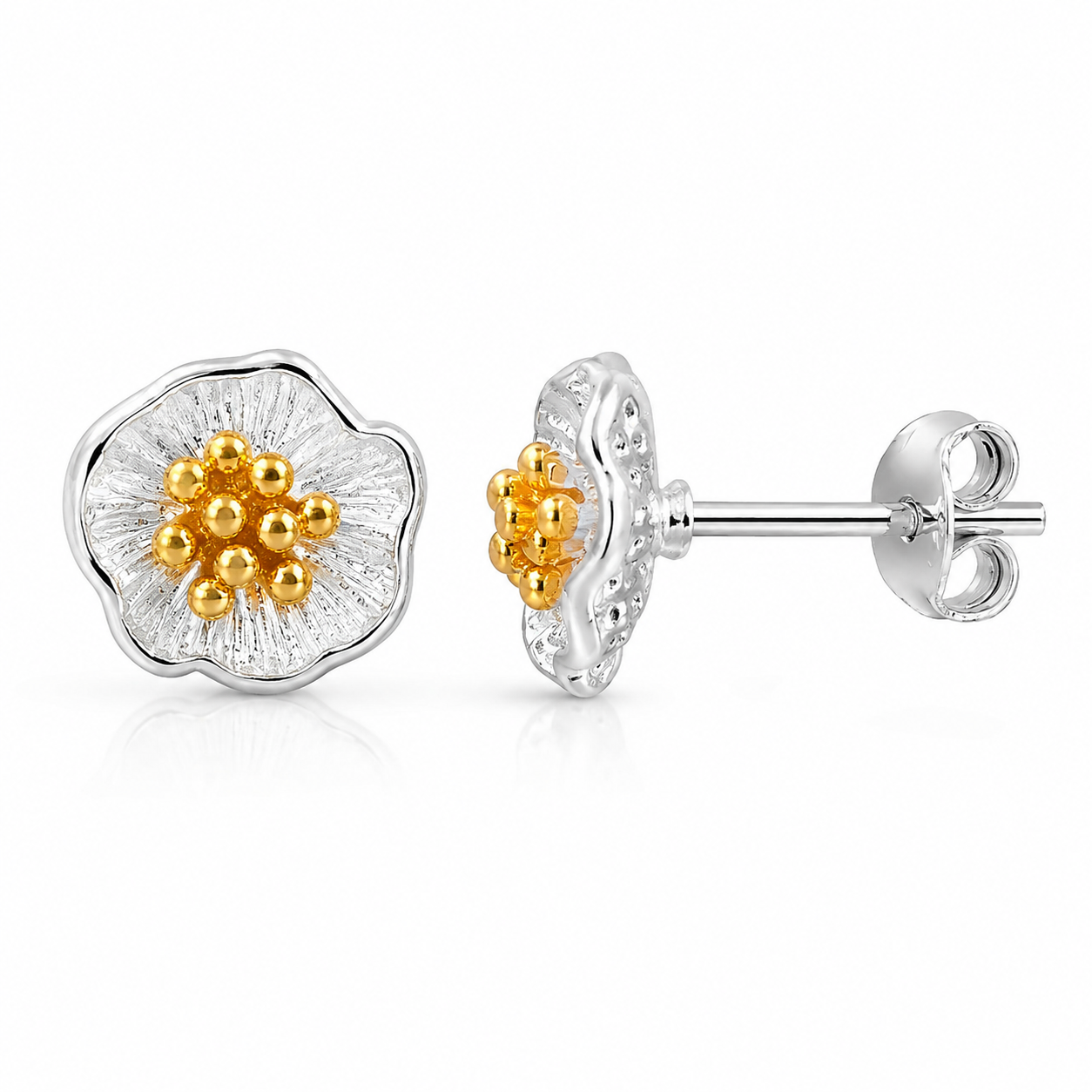 Mira Flower Stud Earrings