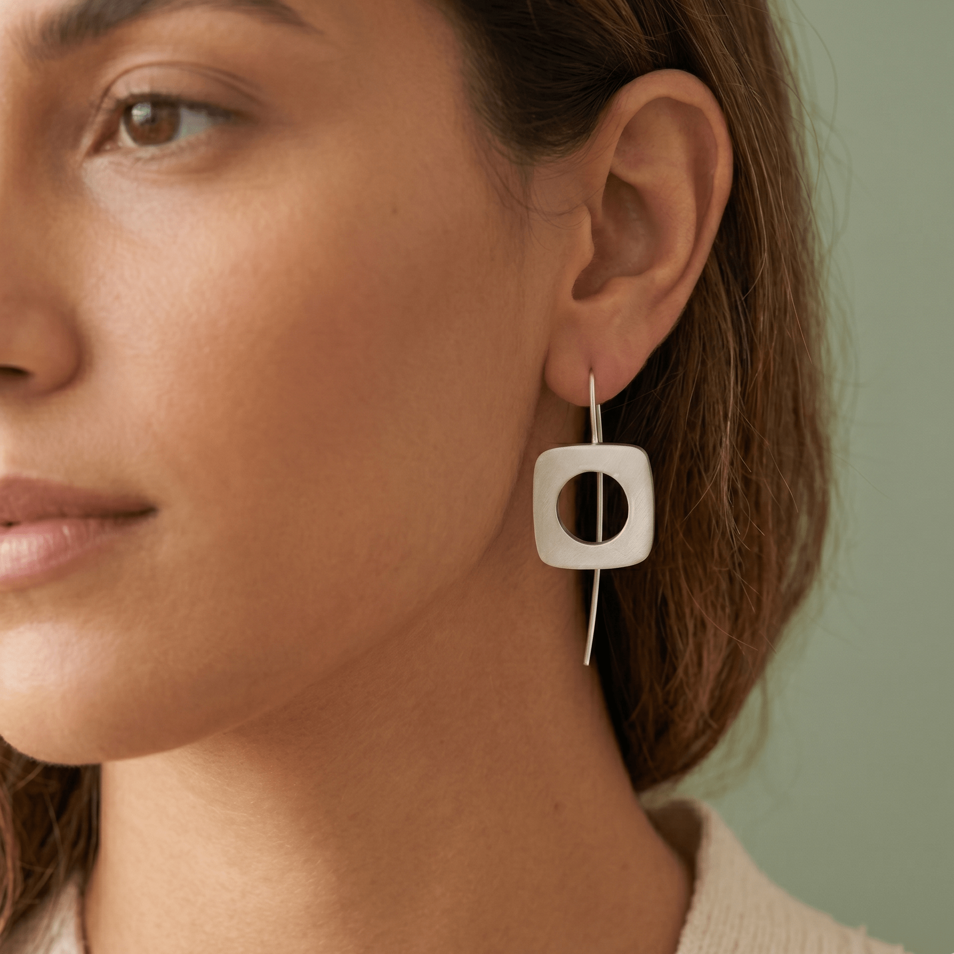 Modern Hollow Square Silver Earrings - Earrings - Kia Concept StoreModern Hollow Square Silver EarringsEarringsKia Concept Store