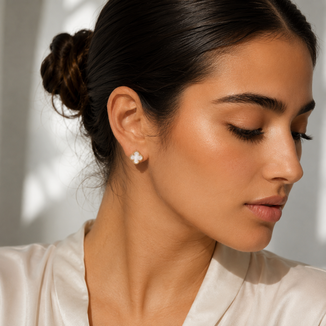 Boucles d'oreilles Trèfle de minuit
