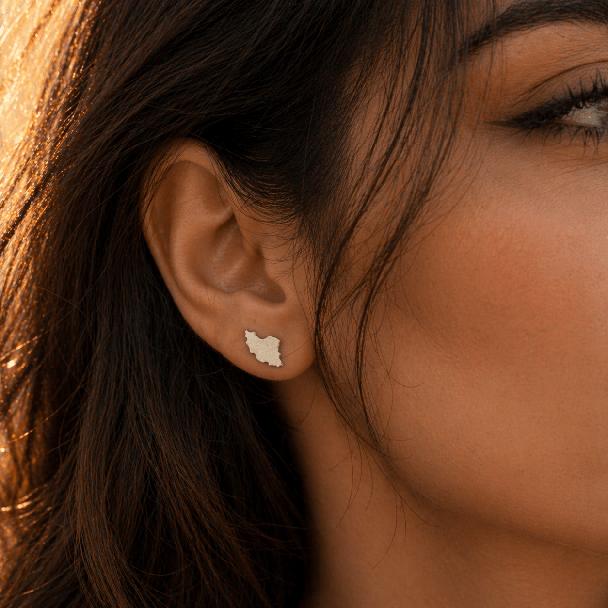 My Iran Silver Stud Earrings - Earrings - Kia Concept Store