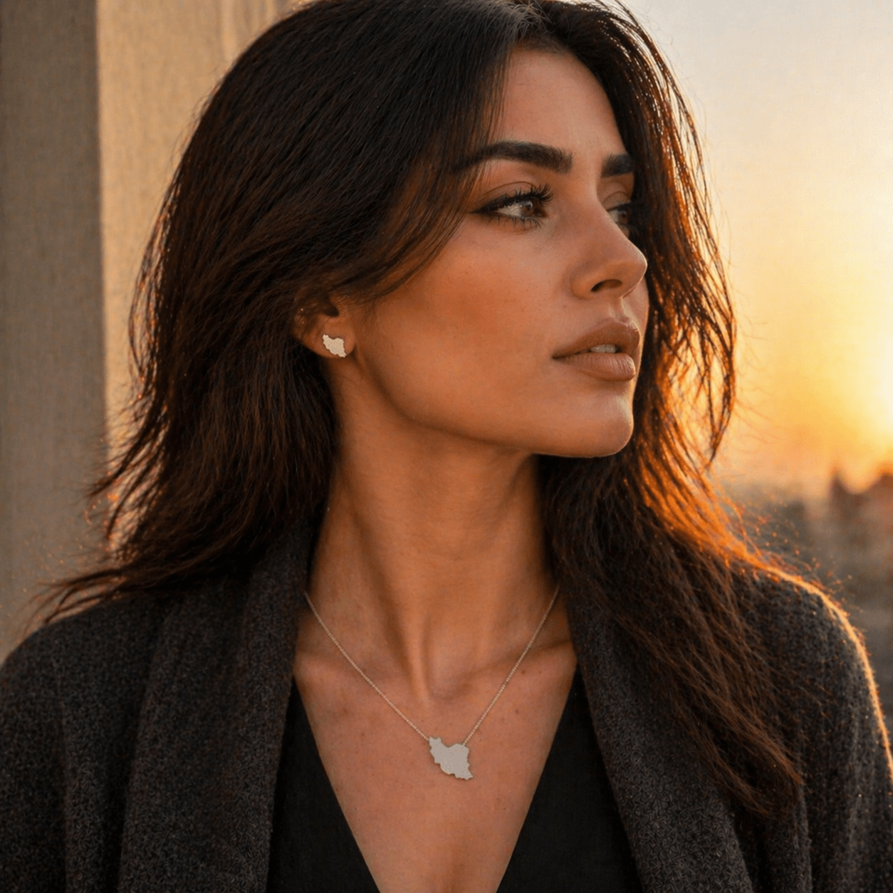 My Iran Silver Stud Earrings - Earrings - Kia Concept Store