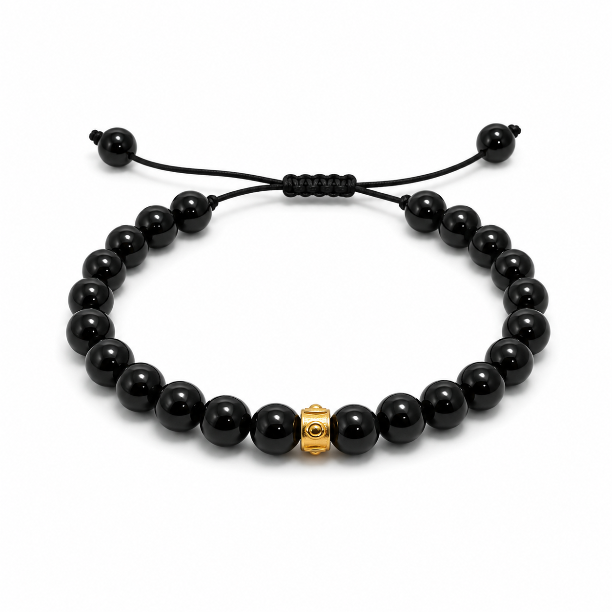 Onyx Gold Accent Bracelet