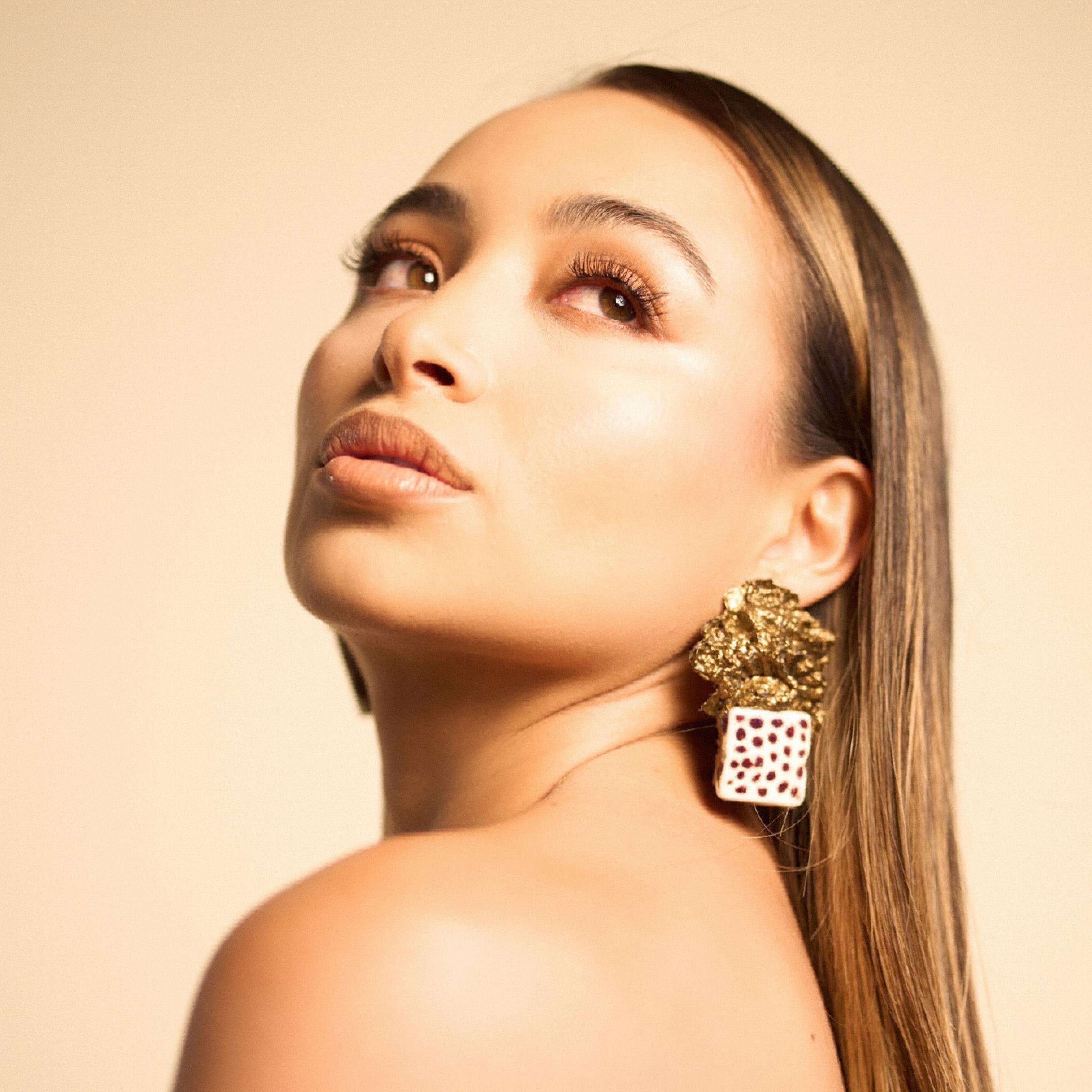 Bronze Terrain Earrings - Earrings - Kia Concept Store