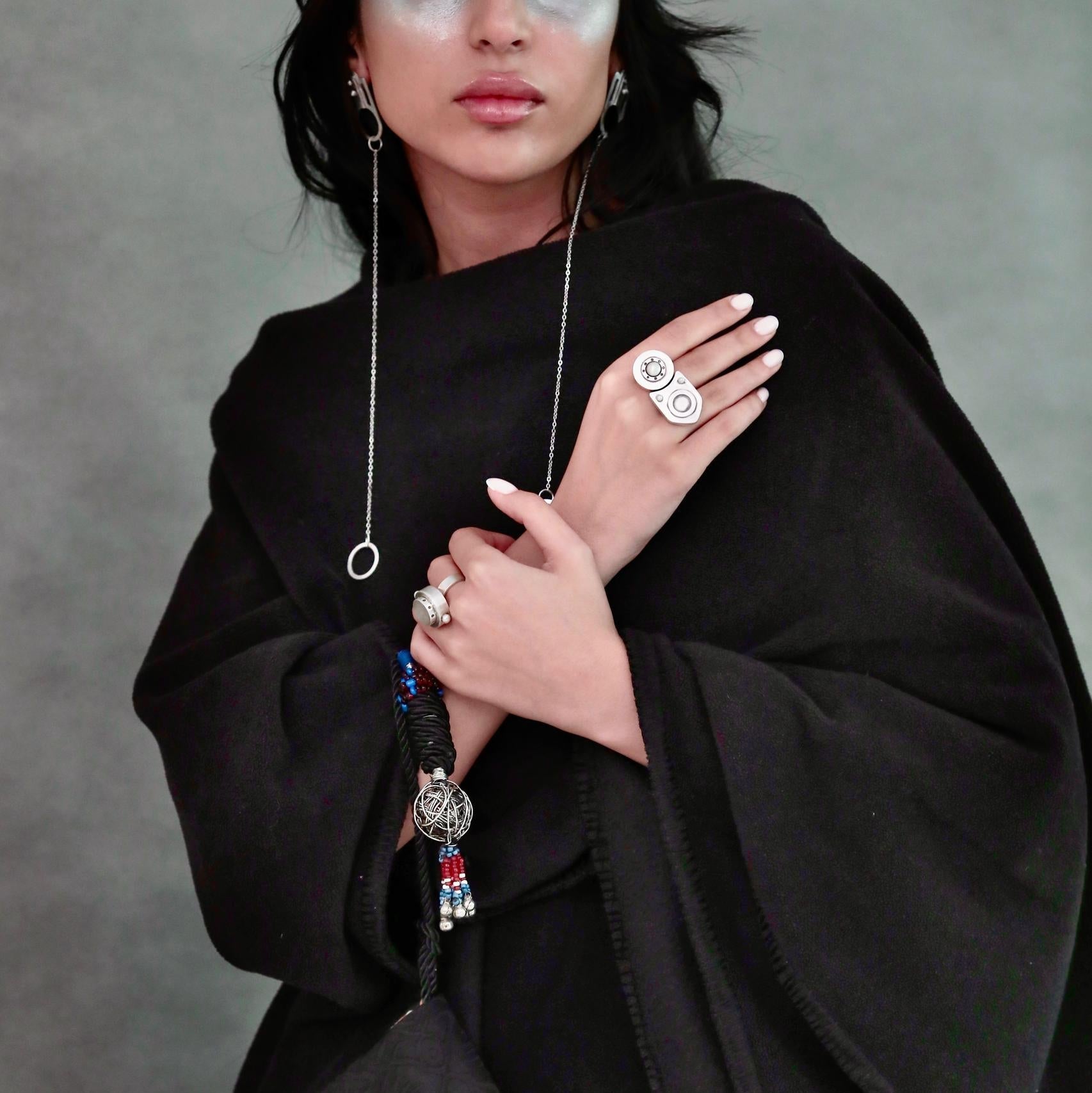 Tethered Orbit Single Earring - Earrings - Kia Concept Store