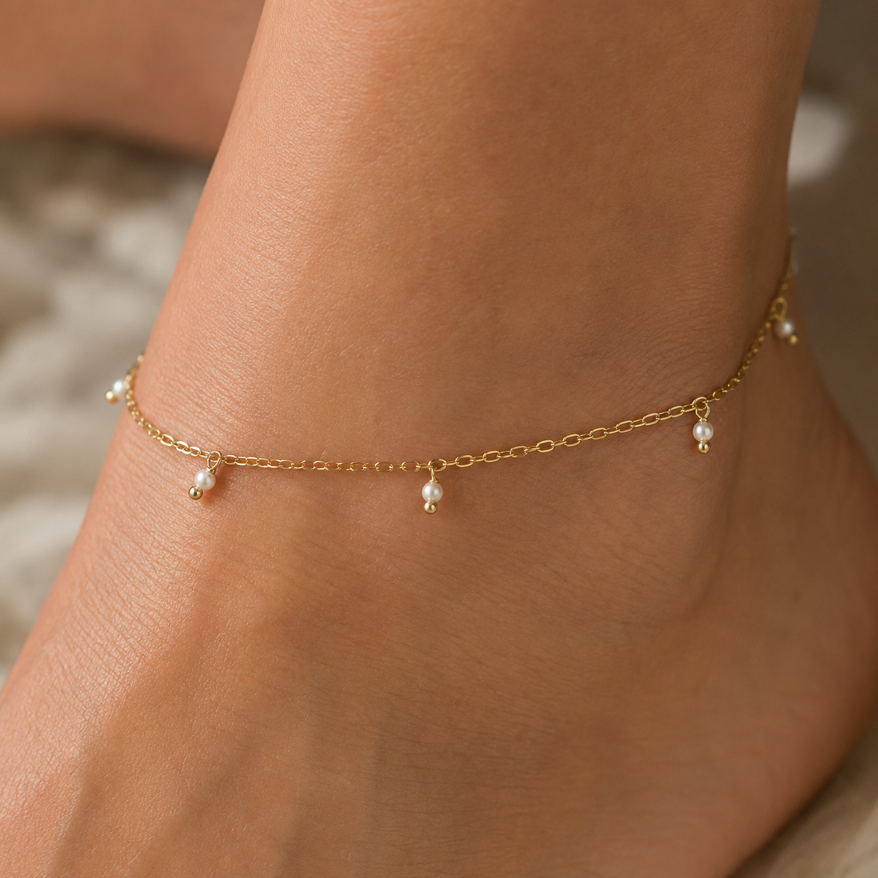Pearl Whisper Anklet