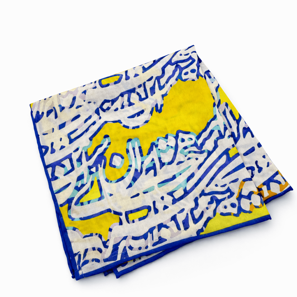 Persian Calligraphy Bandana - Pocket Square - Kia Concept Store